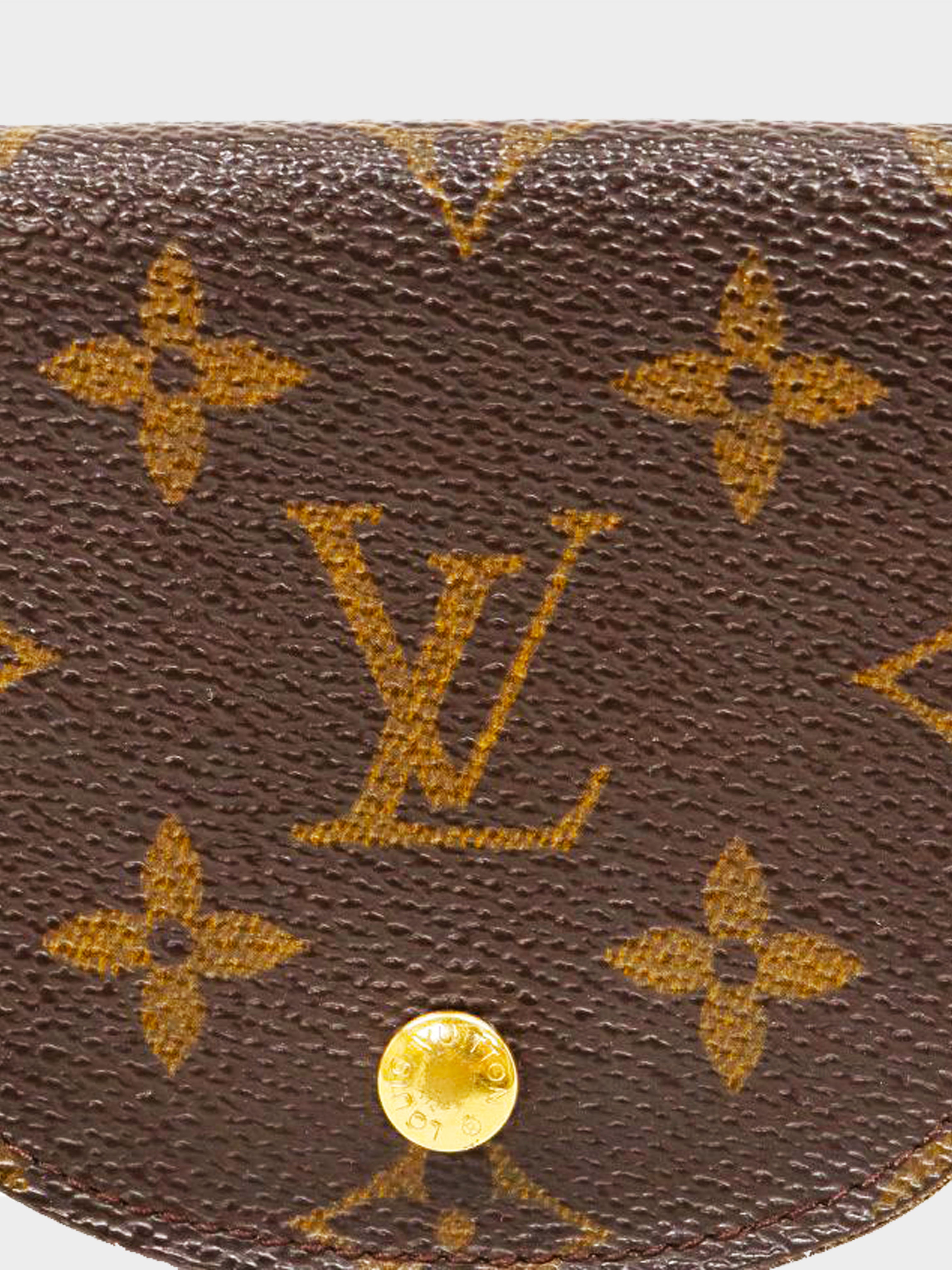 Louis Vuitton 2001 Monogram Portomone Gusset Coin Purse