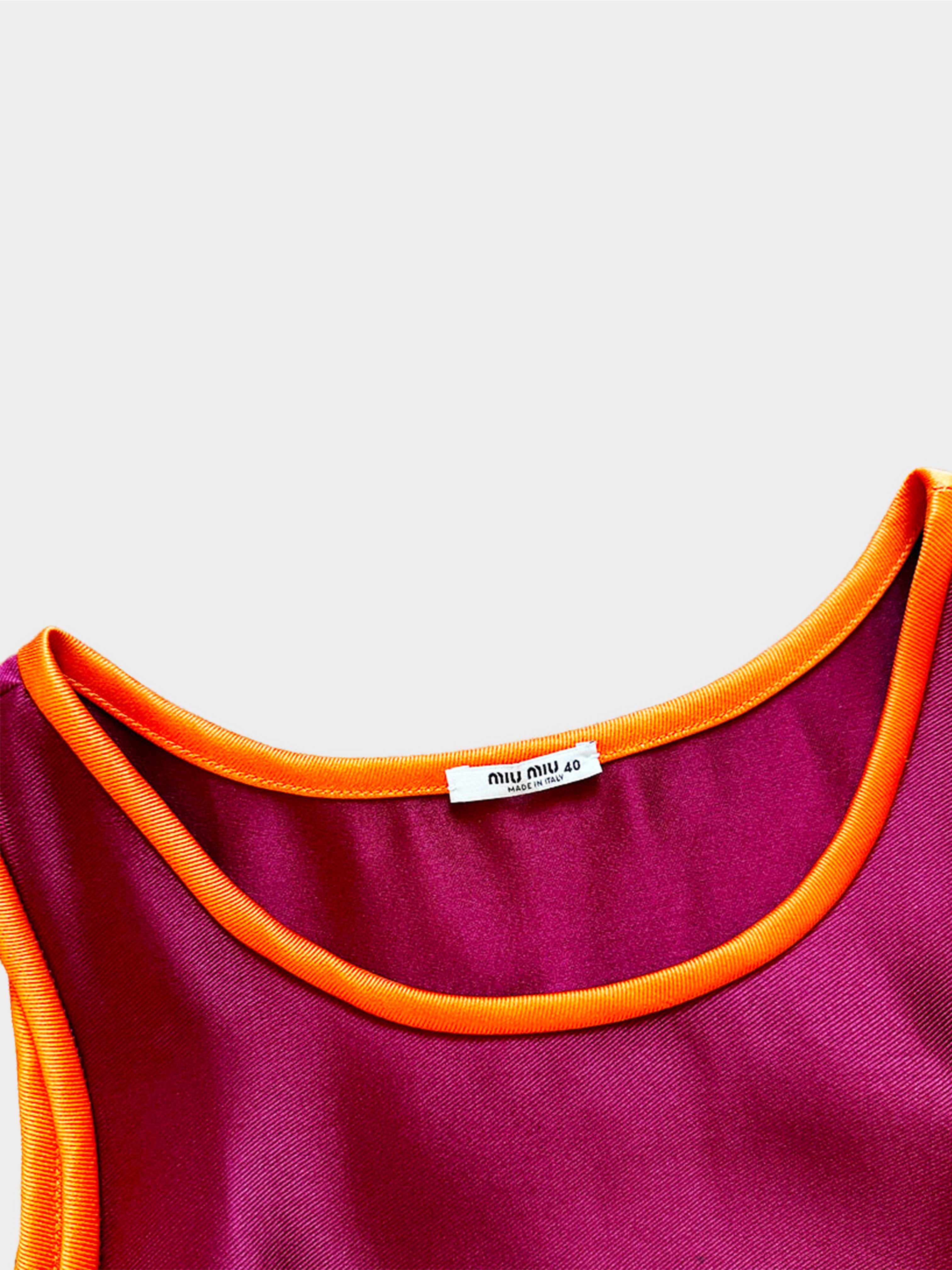 Miu Miu SS 2008 Colorblock Neon Dress