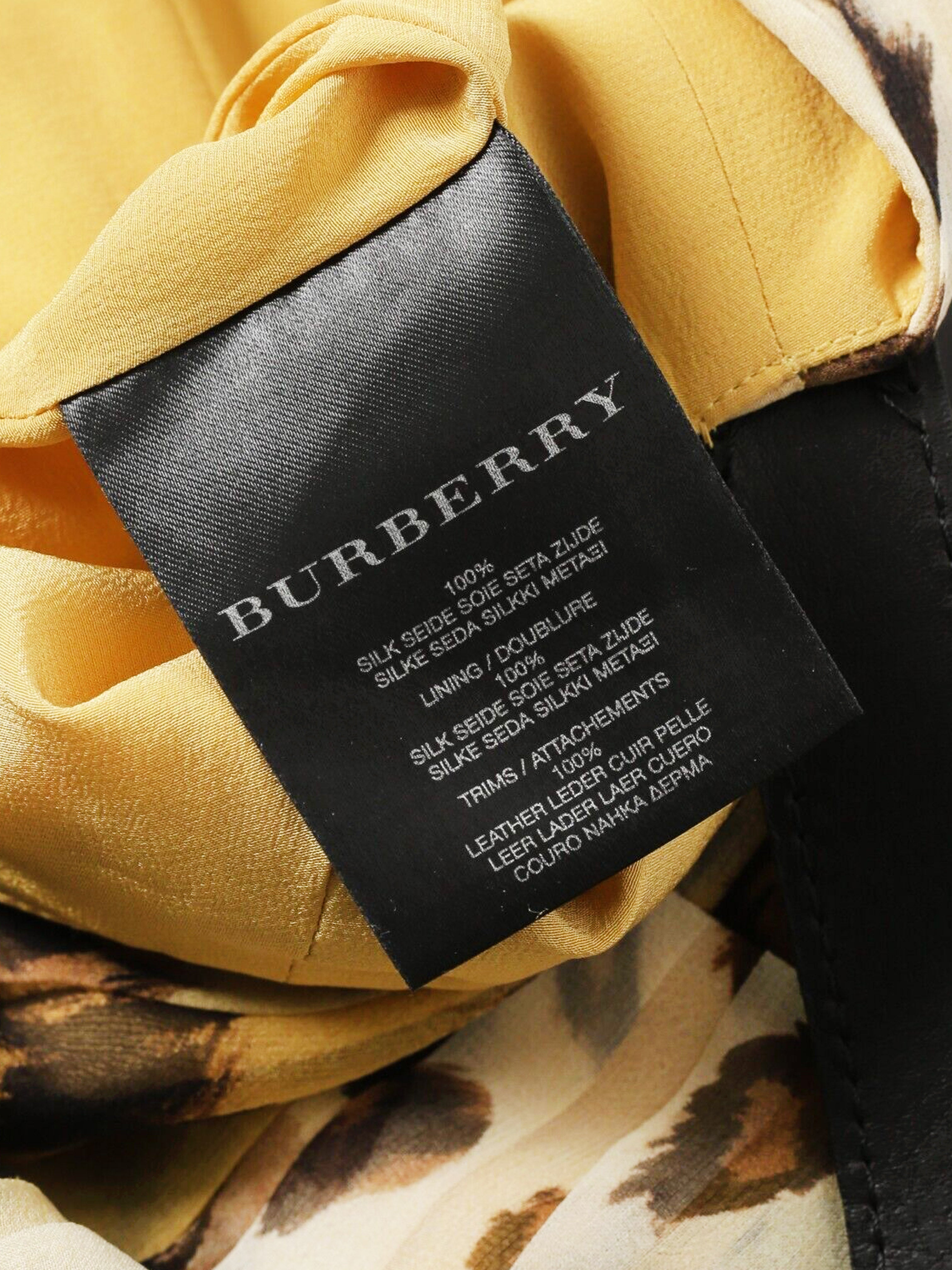 Burberry SS 2011 Prorsum Runway Leopard Print Silk Dress