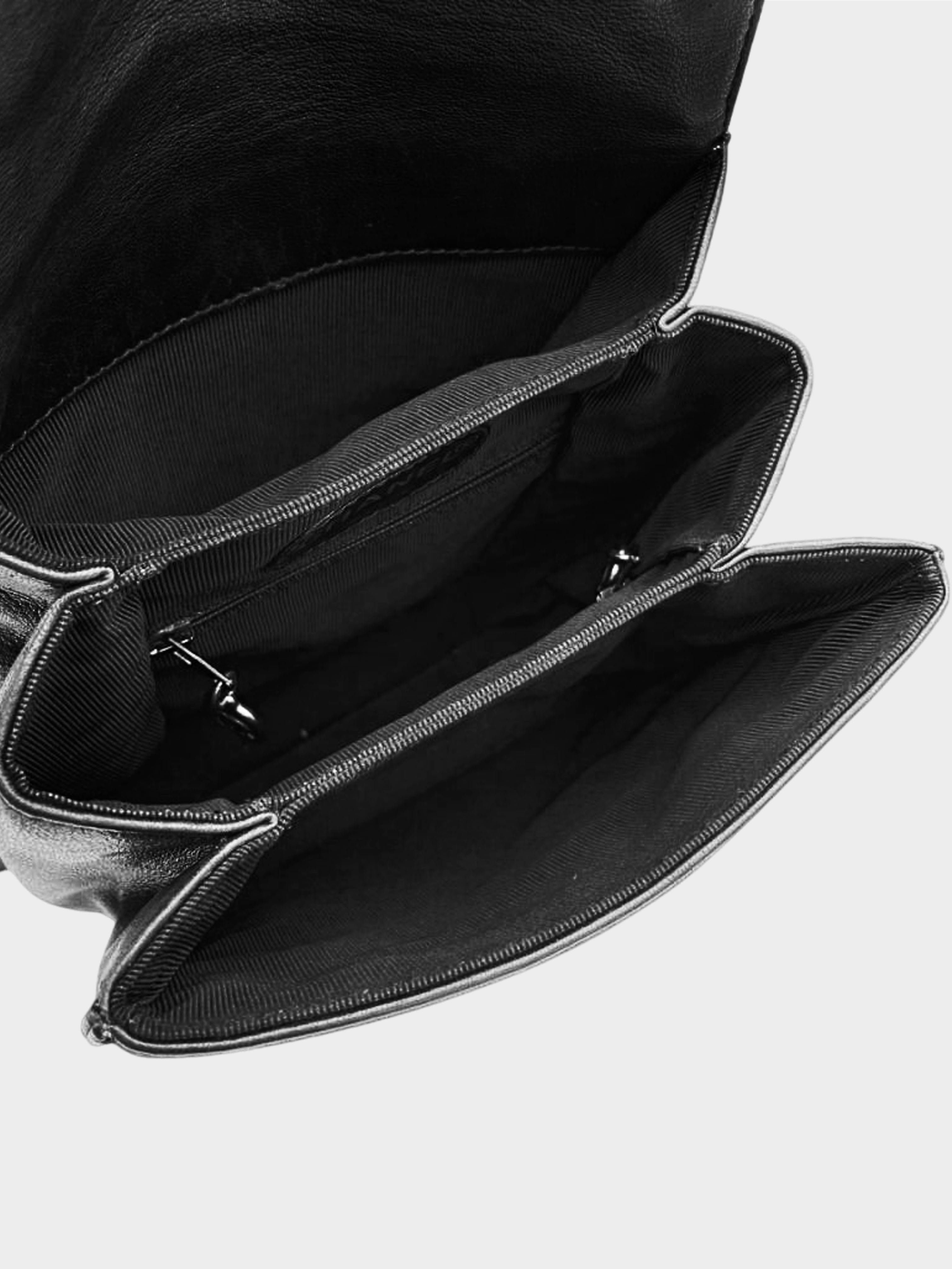 Chanel 1997 Black Lambskin Leather Backpack
