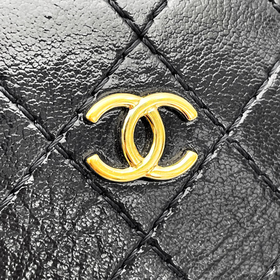 Chanel 2019 Black Quilted Round Leather Bag
