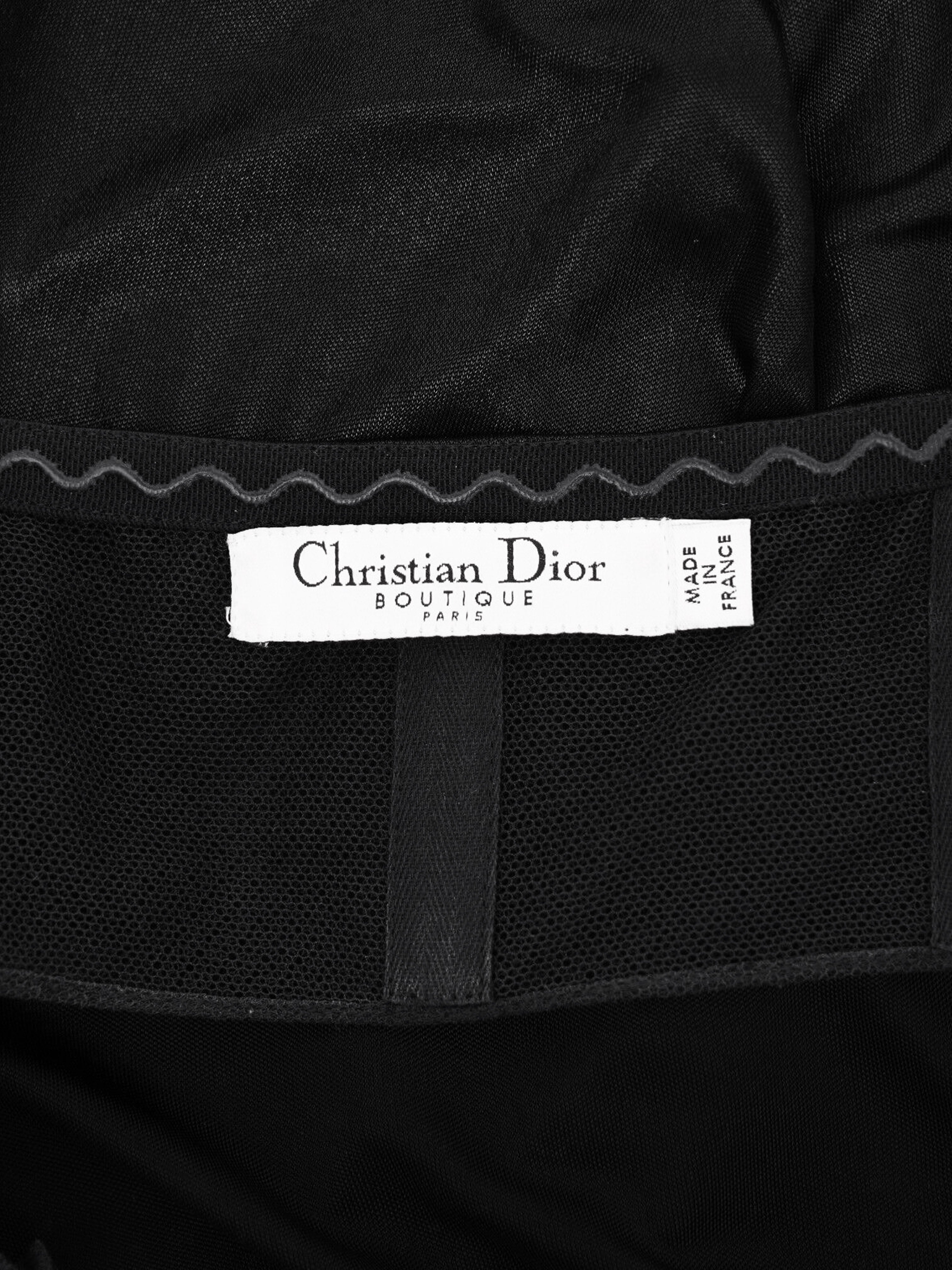 Christian Dior by John Galliano Resort 2007 Black One Shoulder Dress