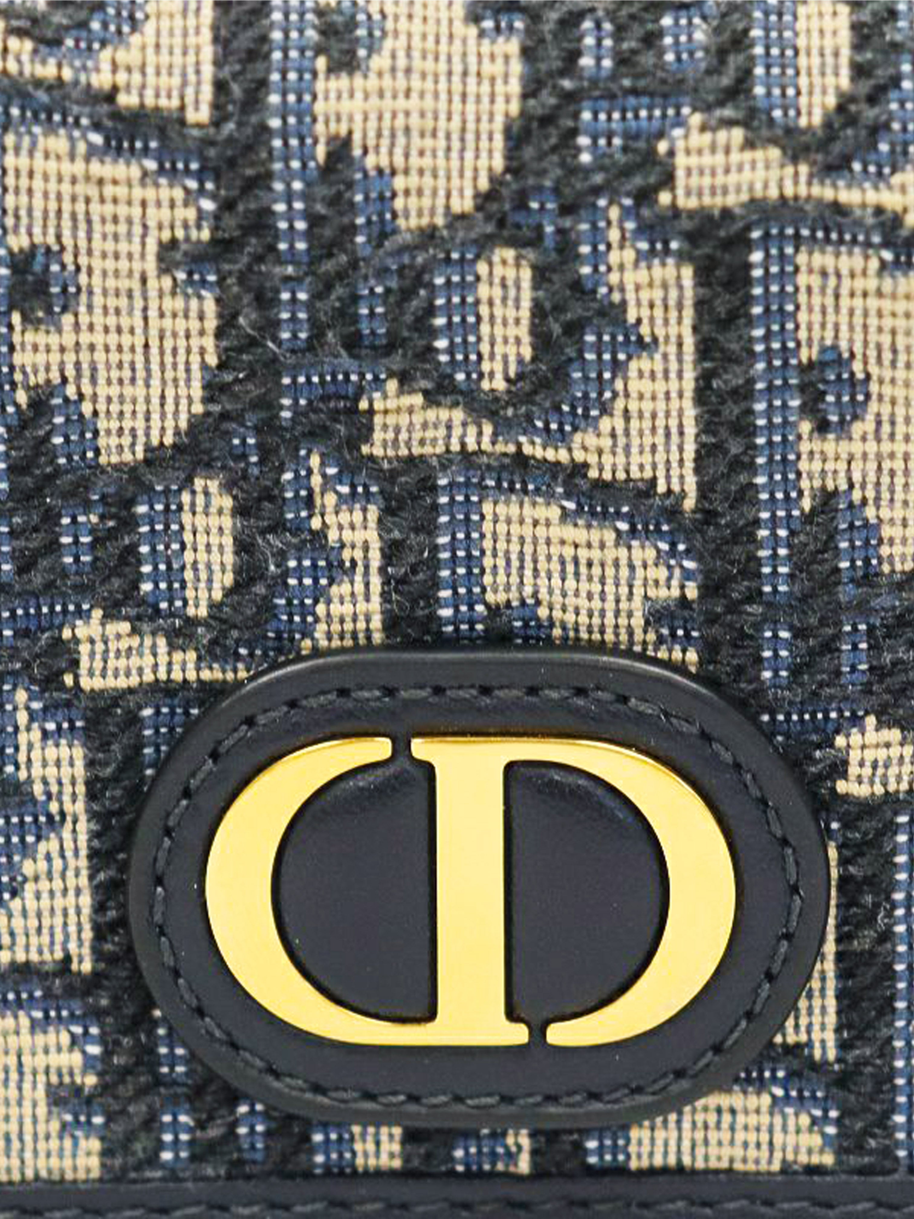 Christian Dior 2020s Navy 30 Montaigne Trotter Wallet