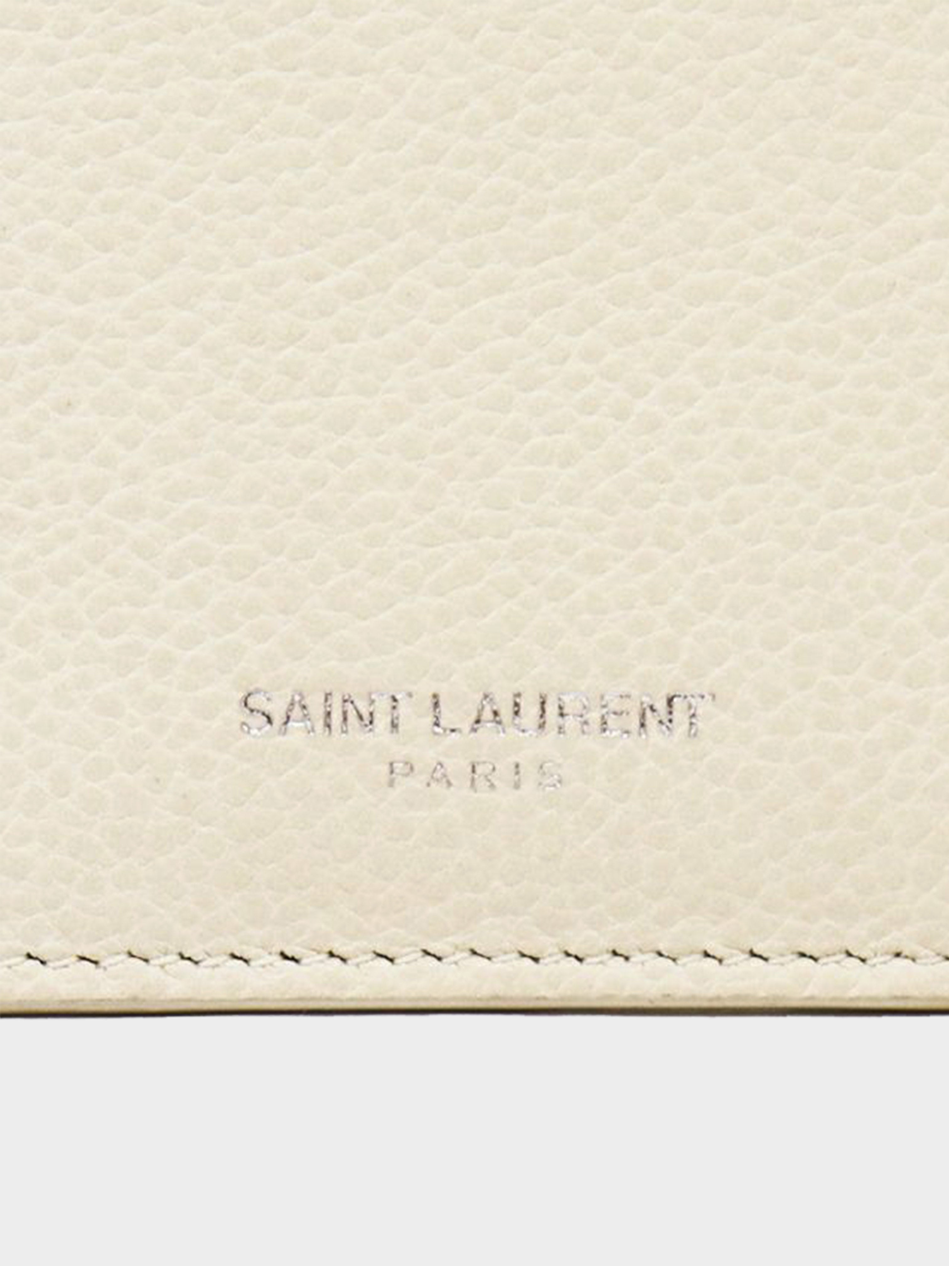 Yves Saint Laurent 2010s White Fragments Card Case · INTO