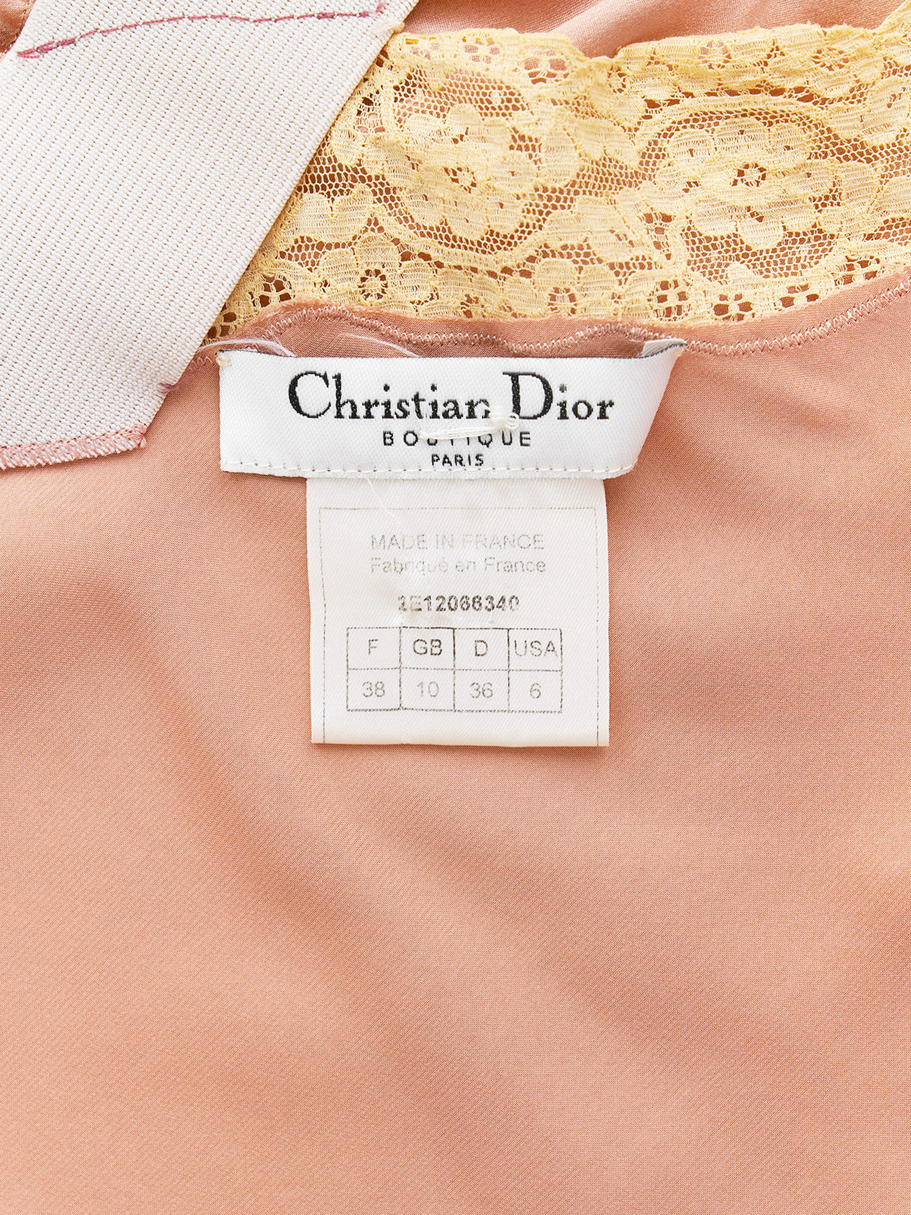 Christian Dior by John Galliano Spring 2002 Rare Silk Dress
