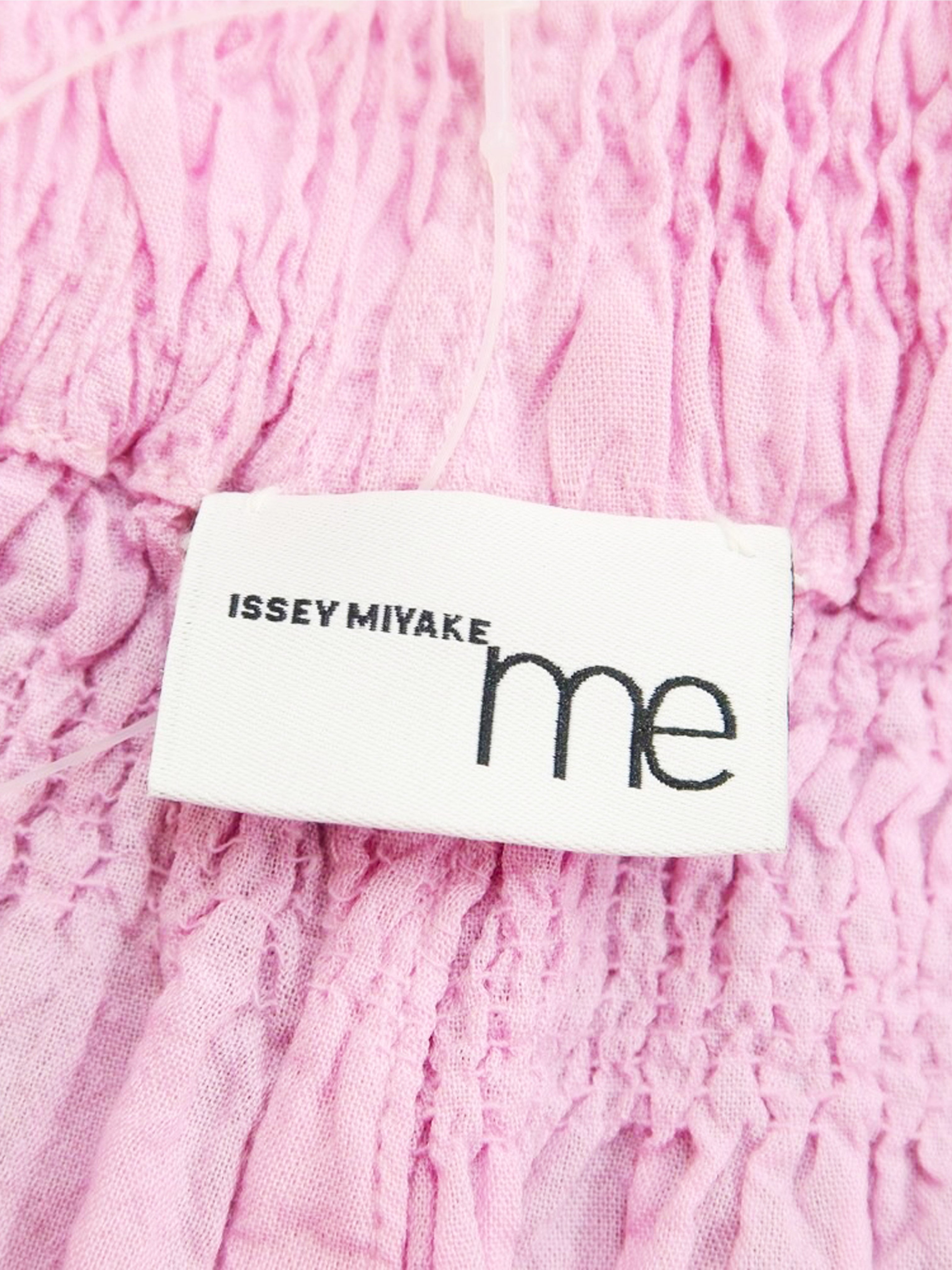 Issey Miyake Fall Winter 2023 Pink Shrink Stripe Pants