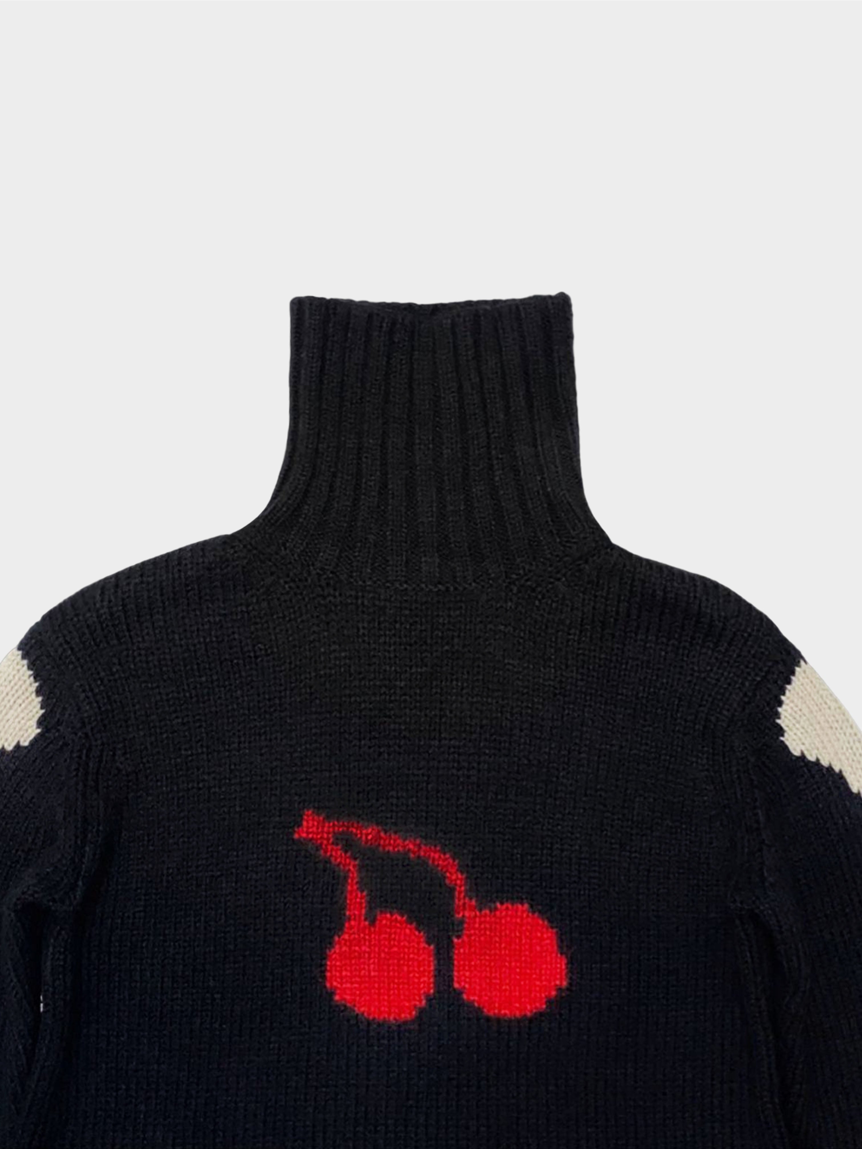 Yohji Yamamoto FW 2011 Cherry and Bones Turtleneck Sweater