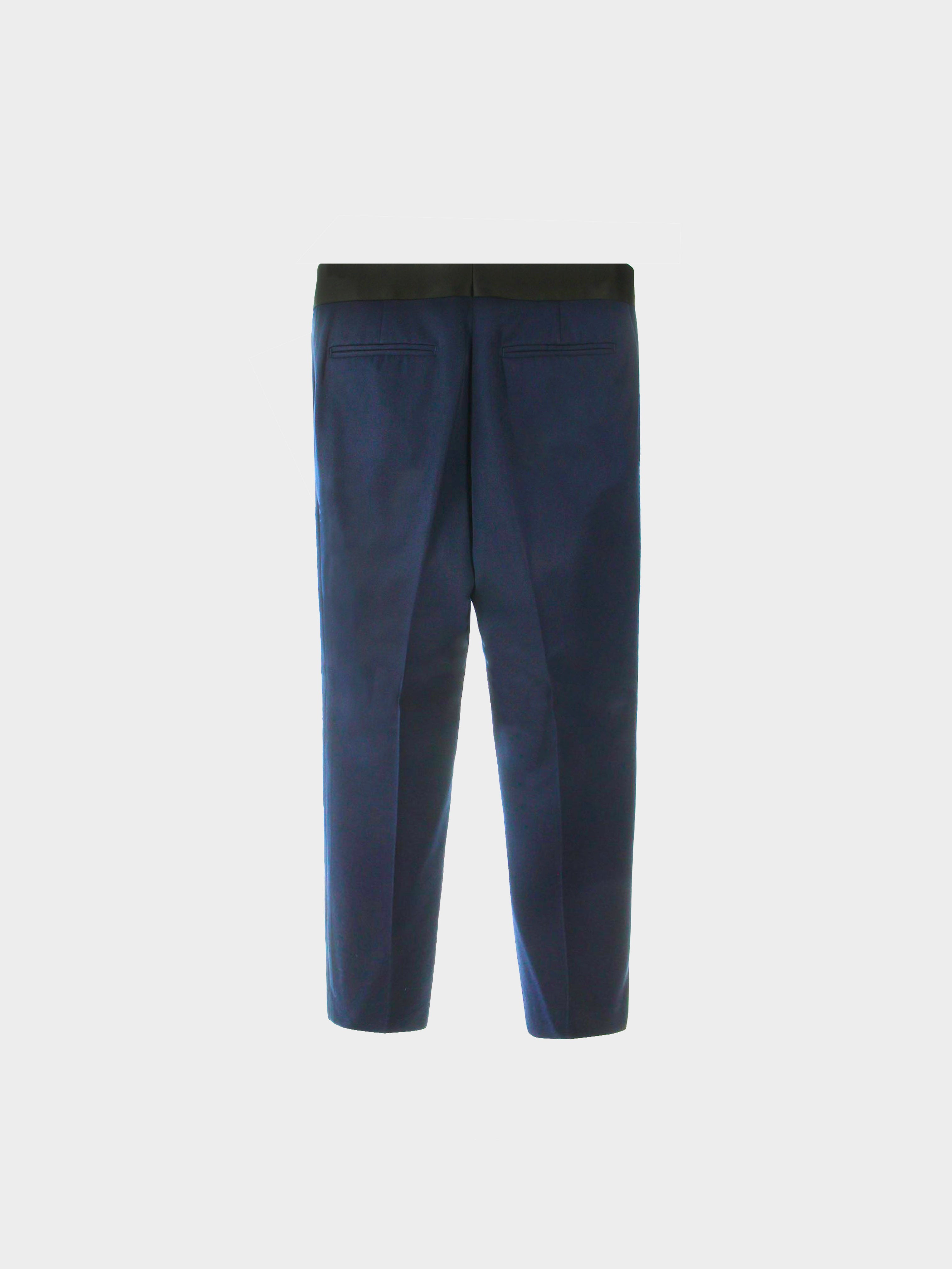 Céline by Phoebe Philo 2000s Navy Blue Stovepipe Trousers