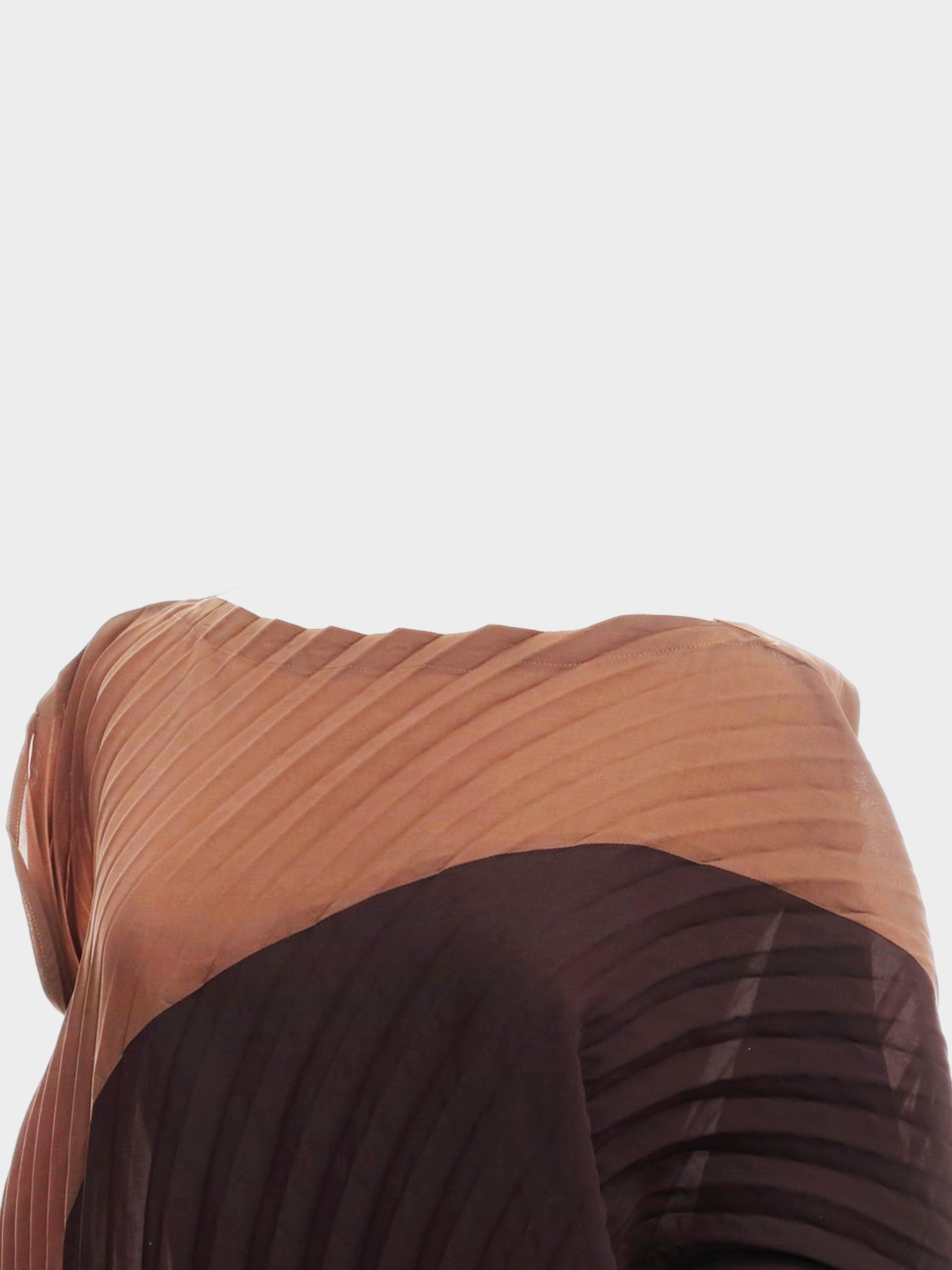 Issey Miyake FW 2022 Brown Fronds Dress