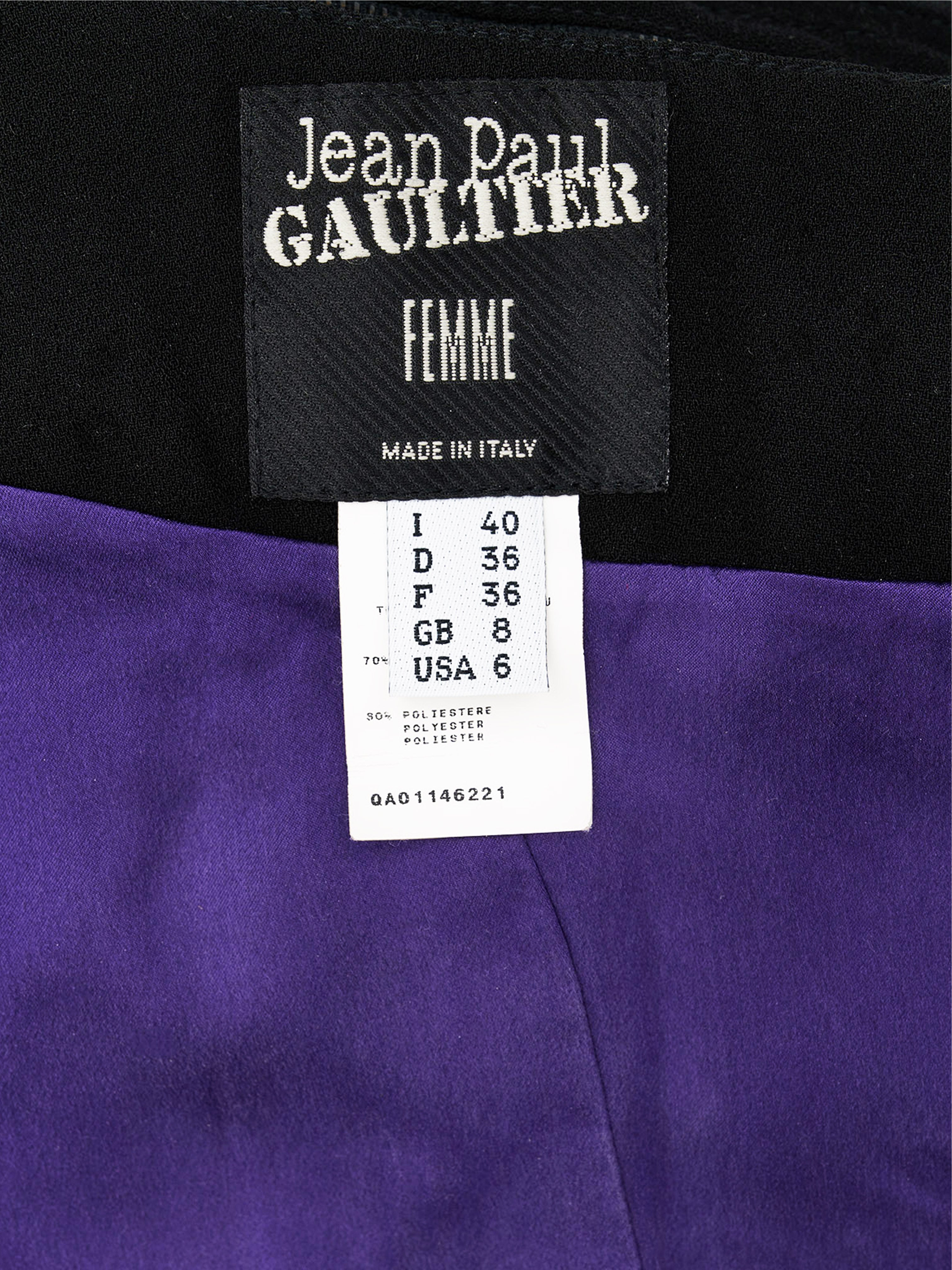 Jean Paul Gaultier 2000s Black Skirt with Cargo Pockets