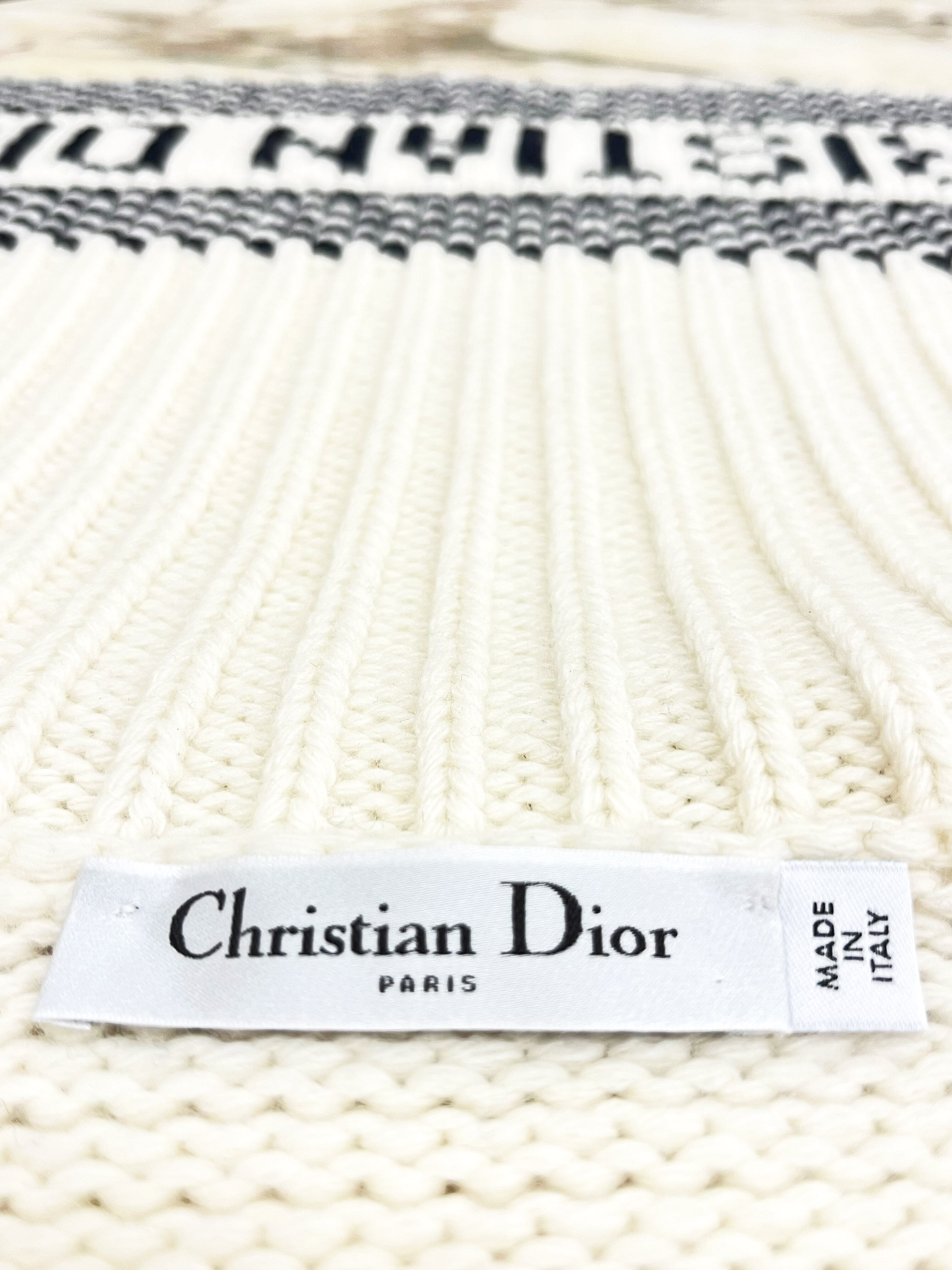 Christian Dior 2021 Mariniere Cashmere Wool Sailor Cardigan