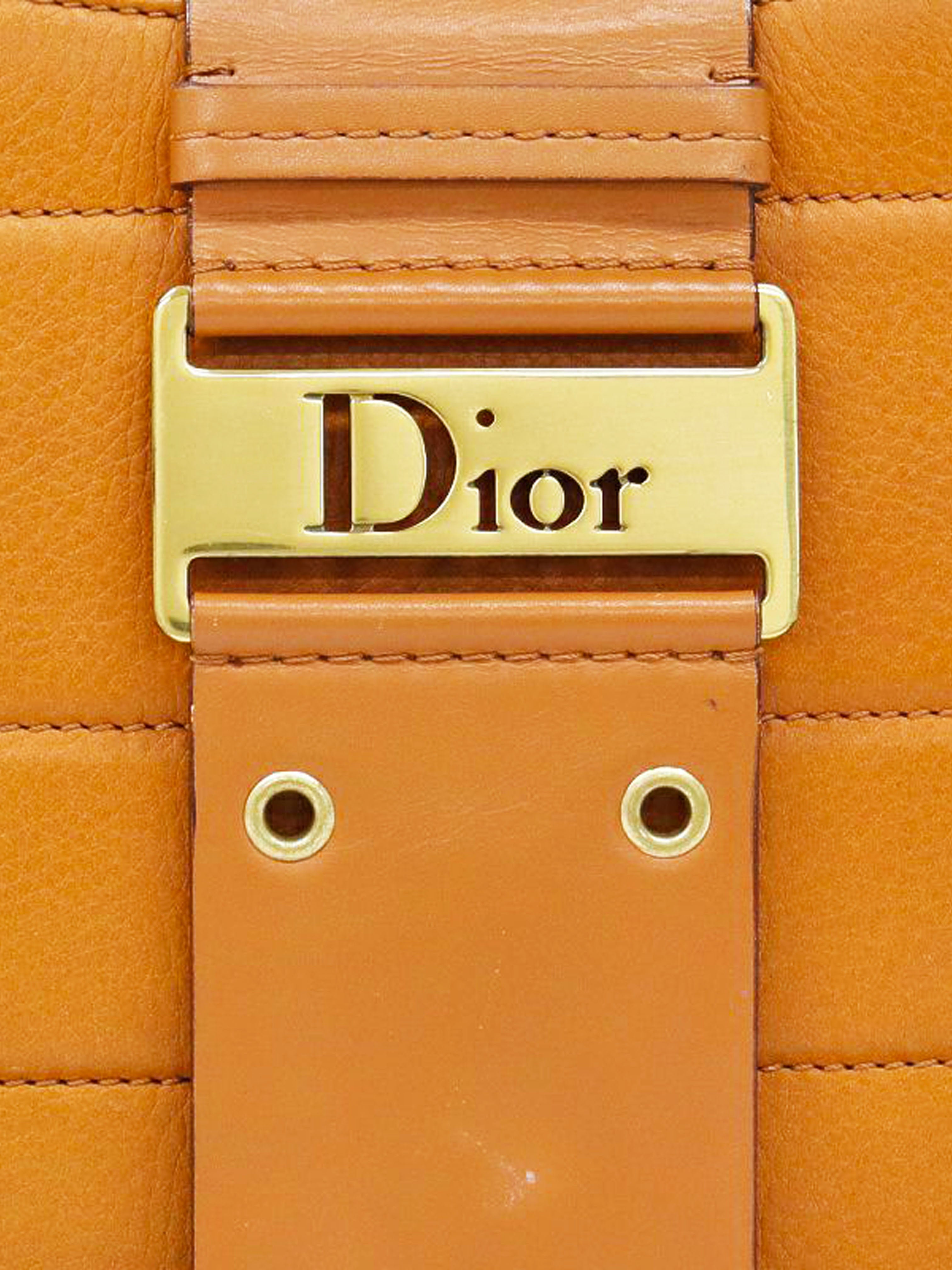 Christian Dior Early 2000s Brown Street Chic Shoudler Bag