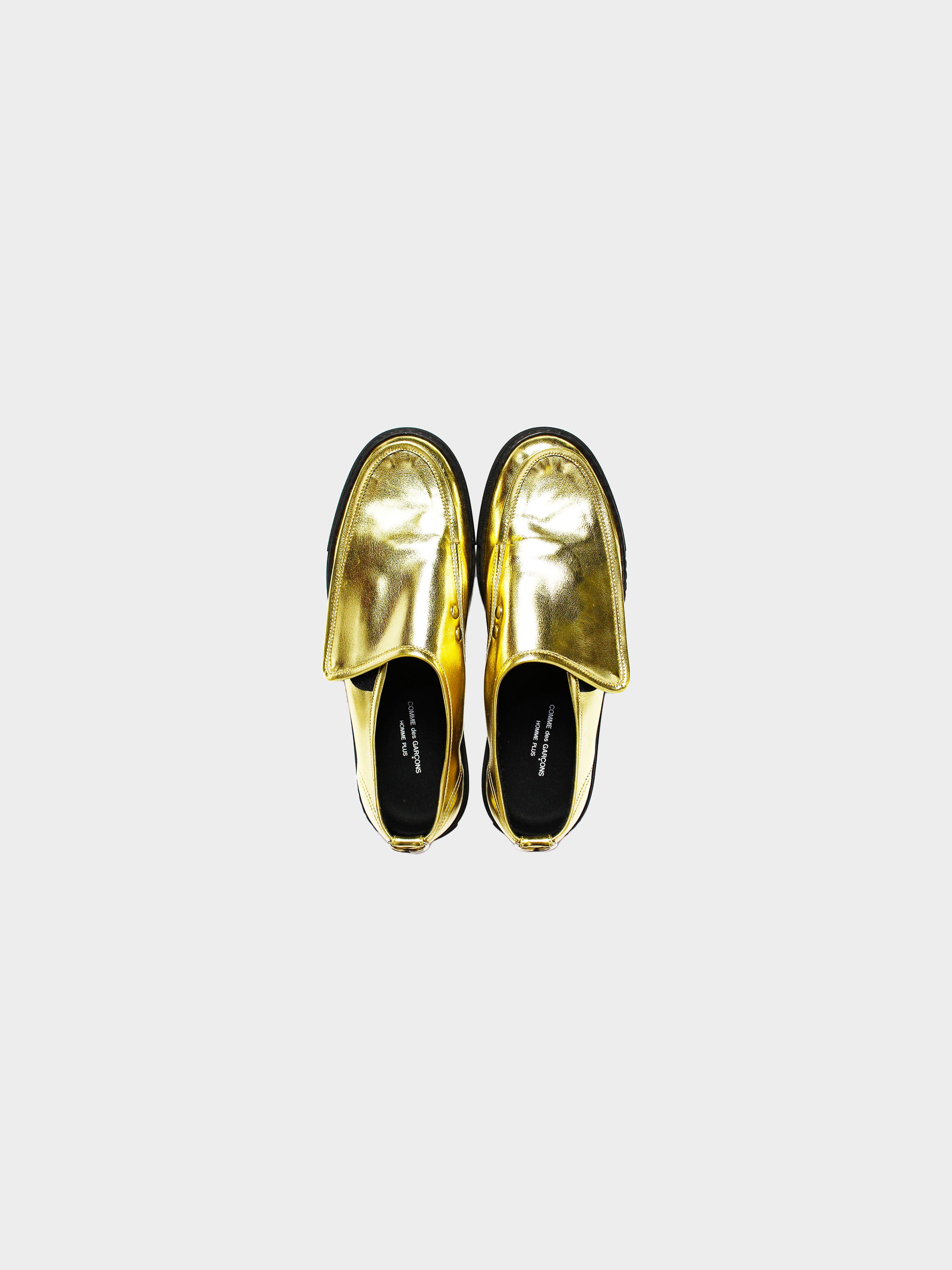 Comme des Garçons SS 2007 Metallic Gold Loafers