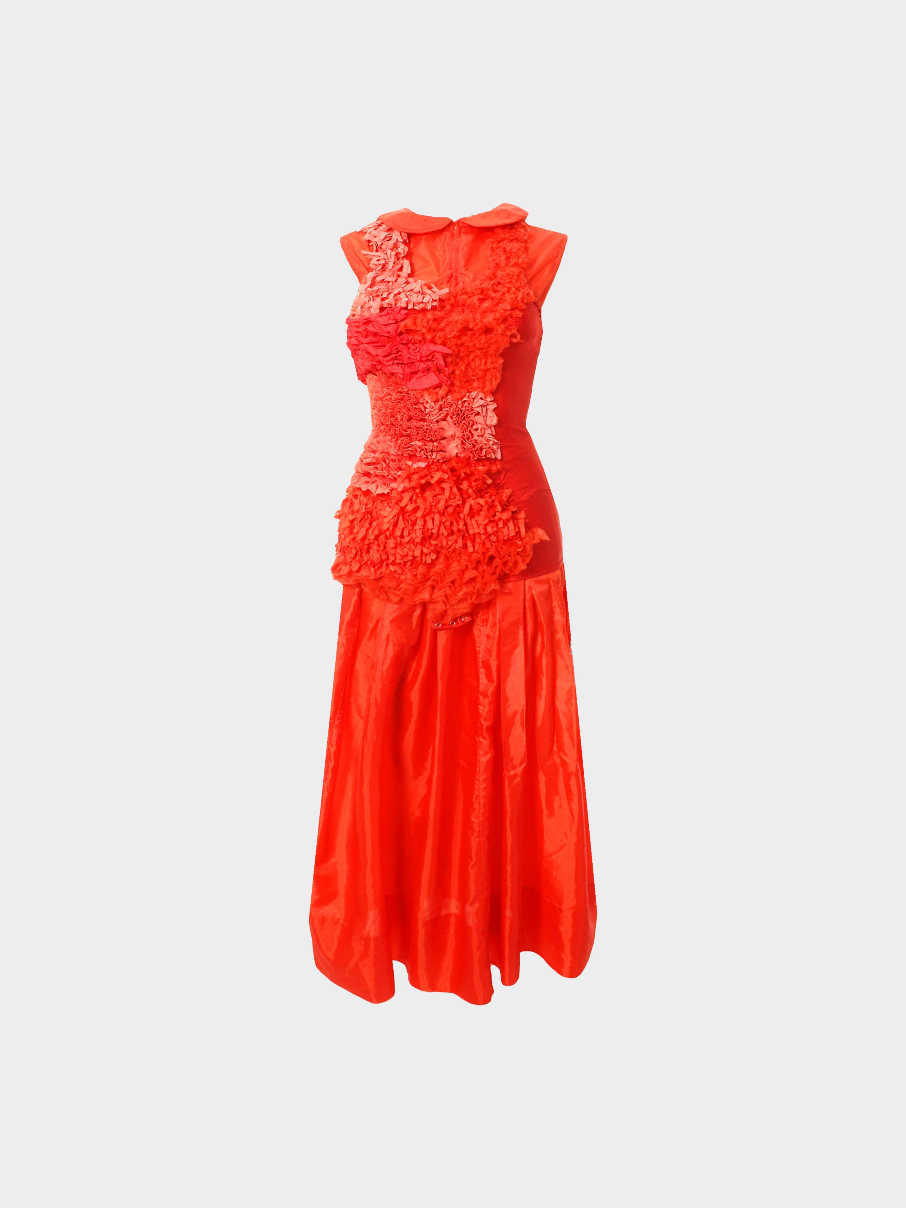 Comme des Garçons SS 2000 Red Ruffled Dress
