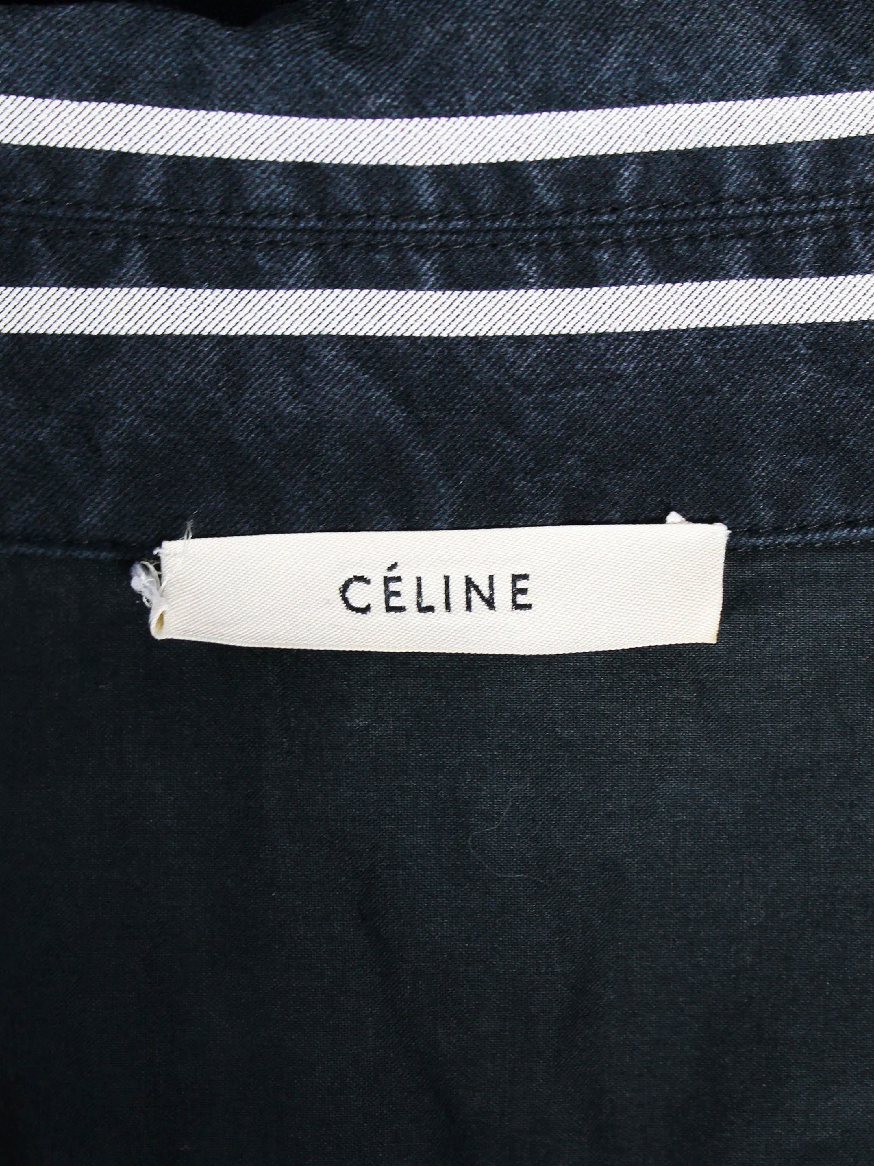 Céline by Phoebe Philo SS 2018 Navy Striped Top · INTO