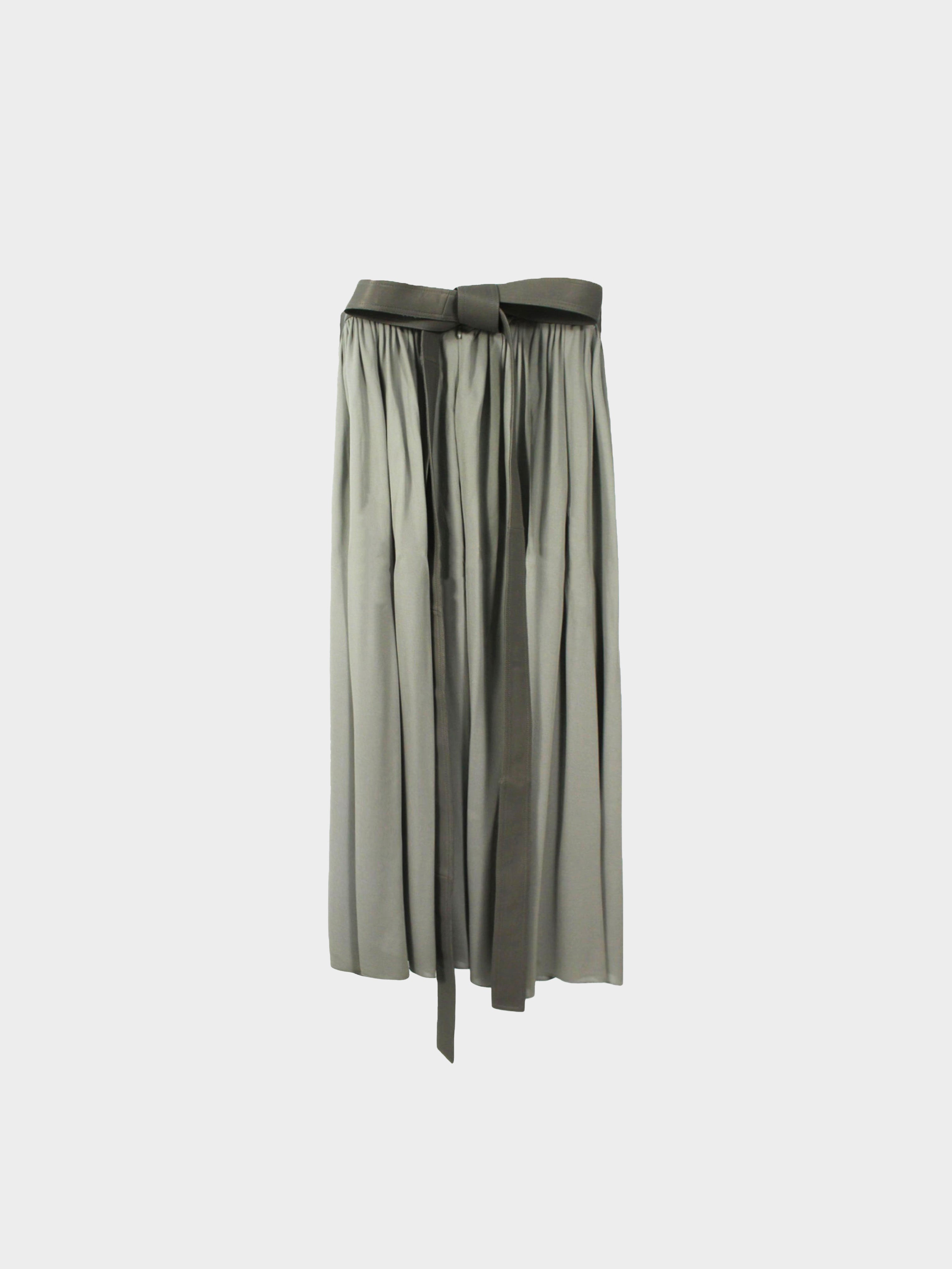 Céline by Phoebe Philo 2000s Gray Pleated Skirt