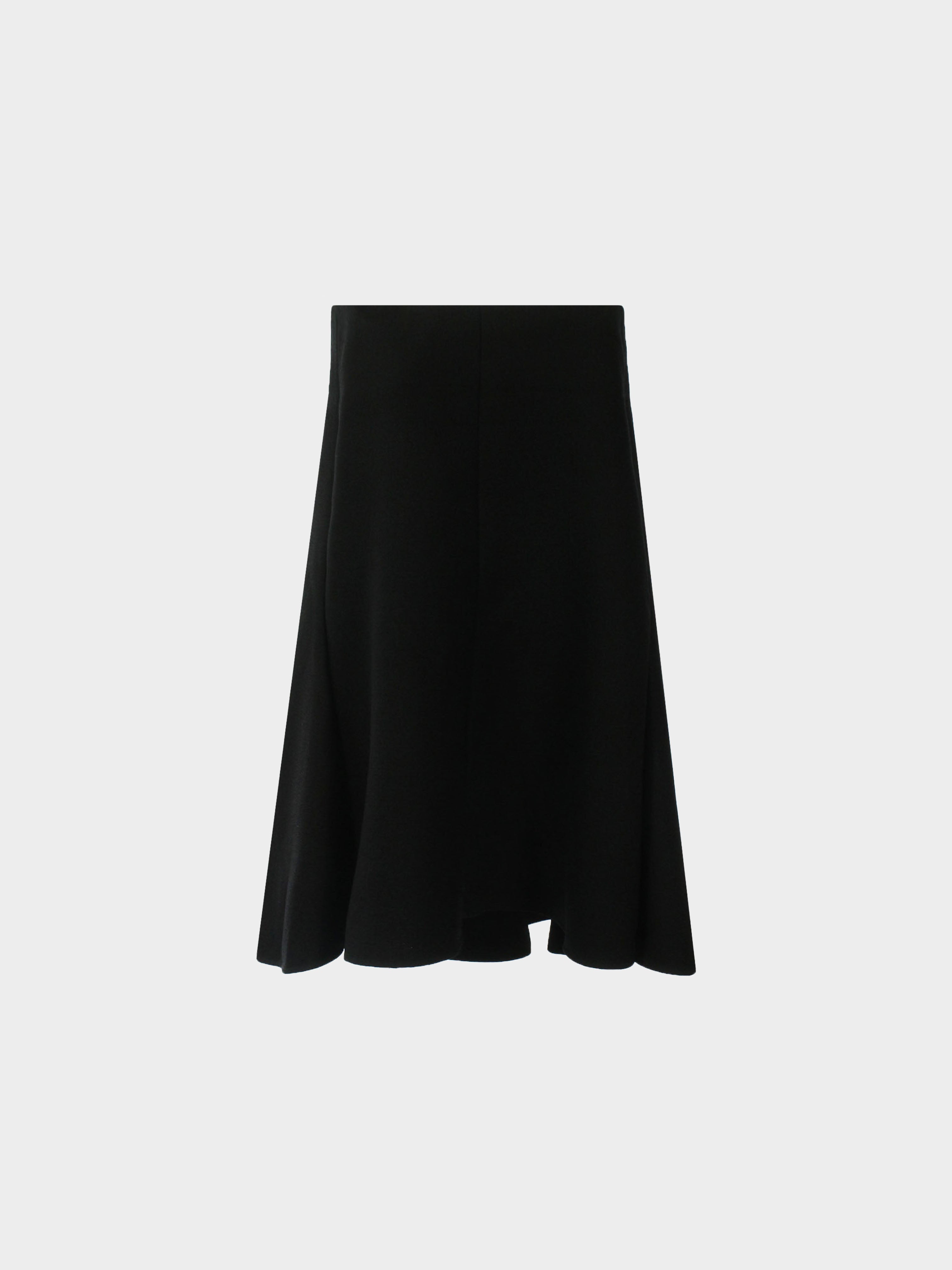 Céline by Phoebe Philo 2010s Black Wool Flared Skirt