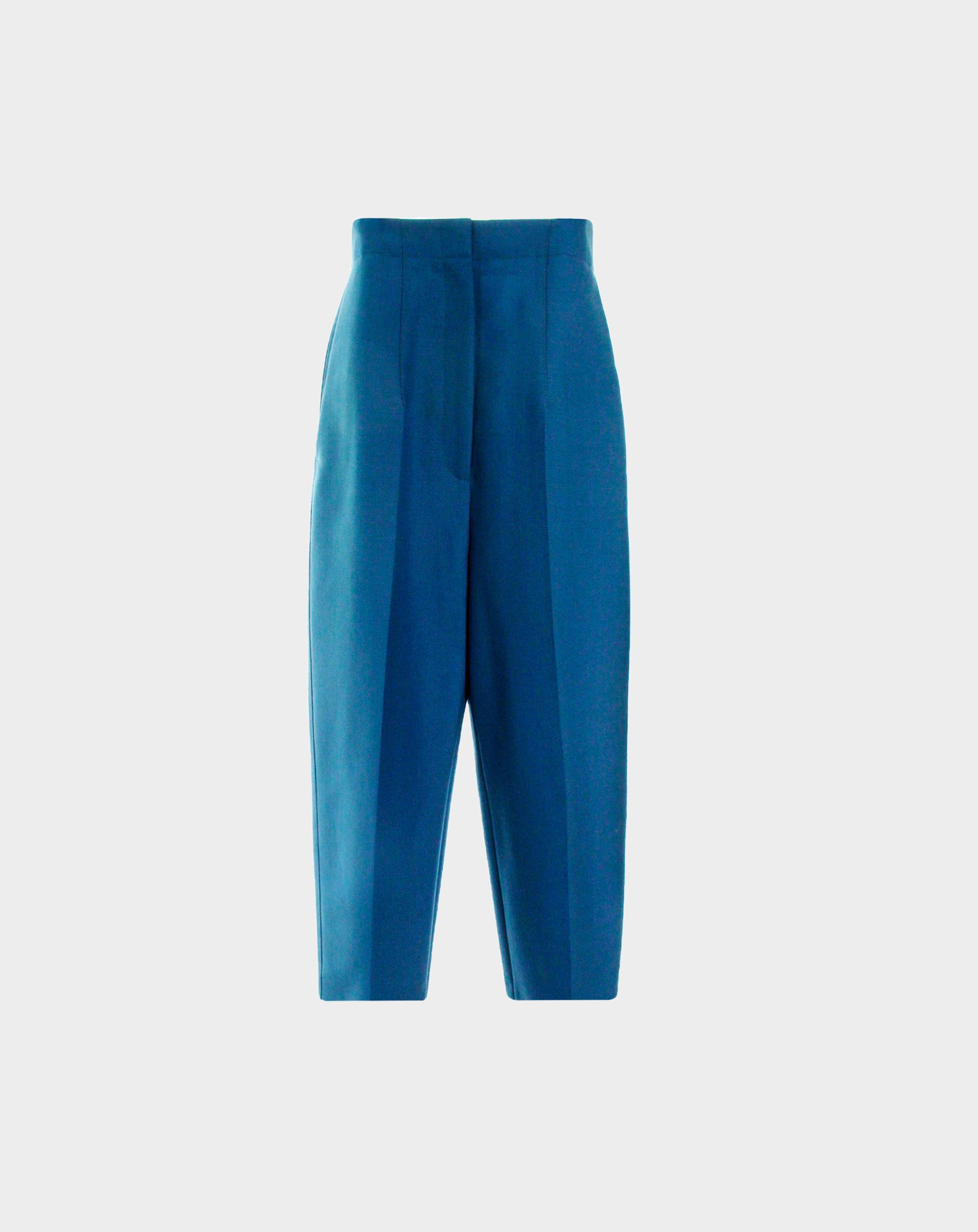 Céline by Phoebe Philo 2010s Blue Pleated Trousers