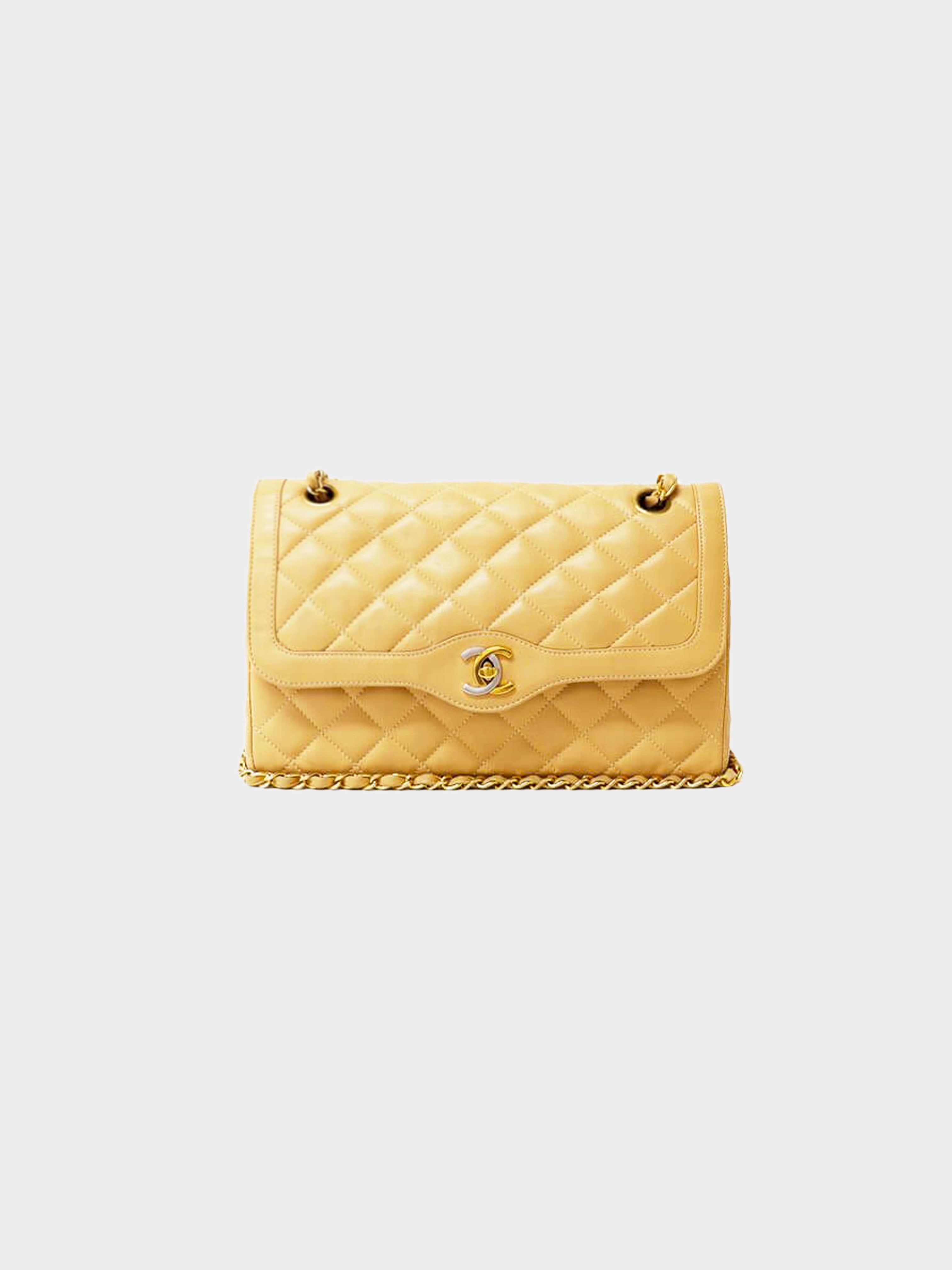 Chanel Button Closure Shoulder Bags