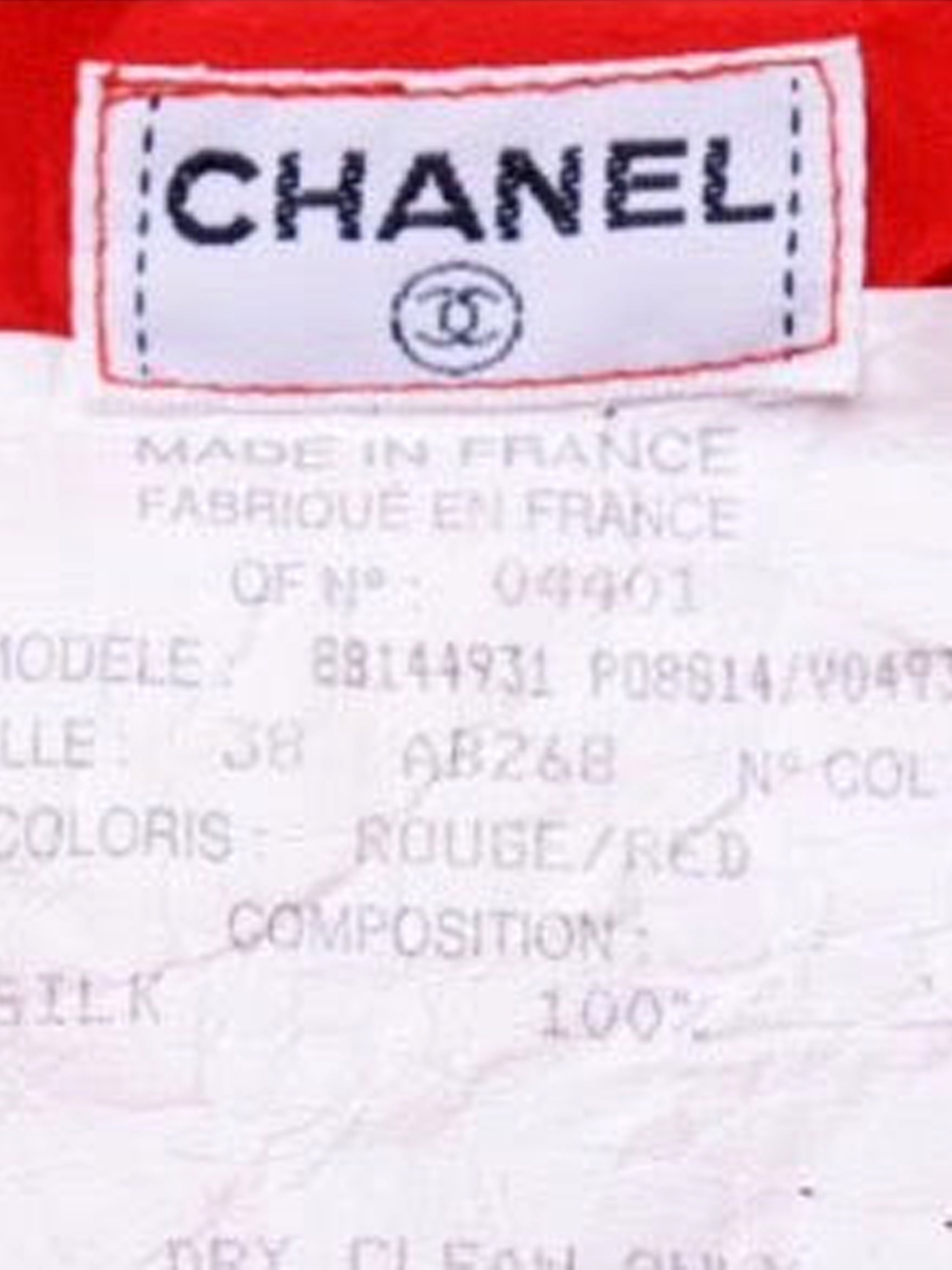 Chanel 1990s Red Bomber Ski Jacket