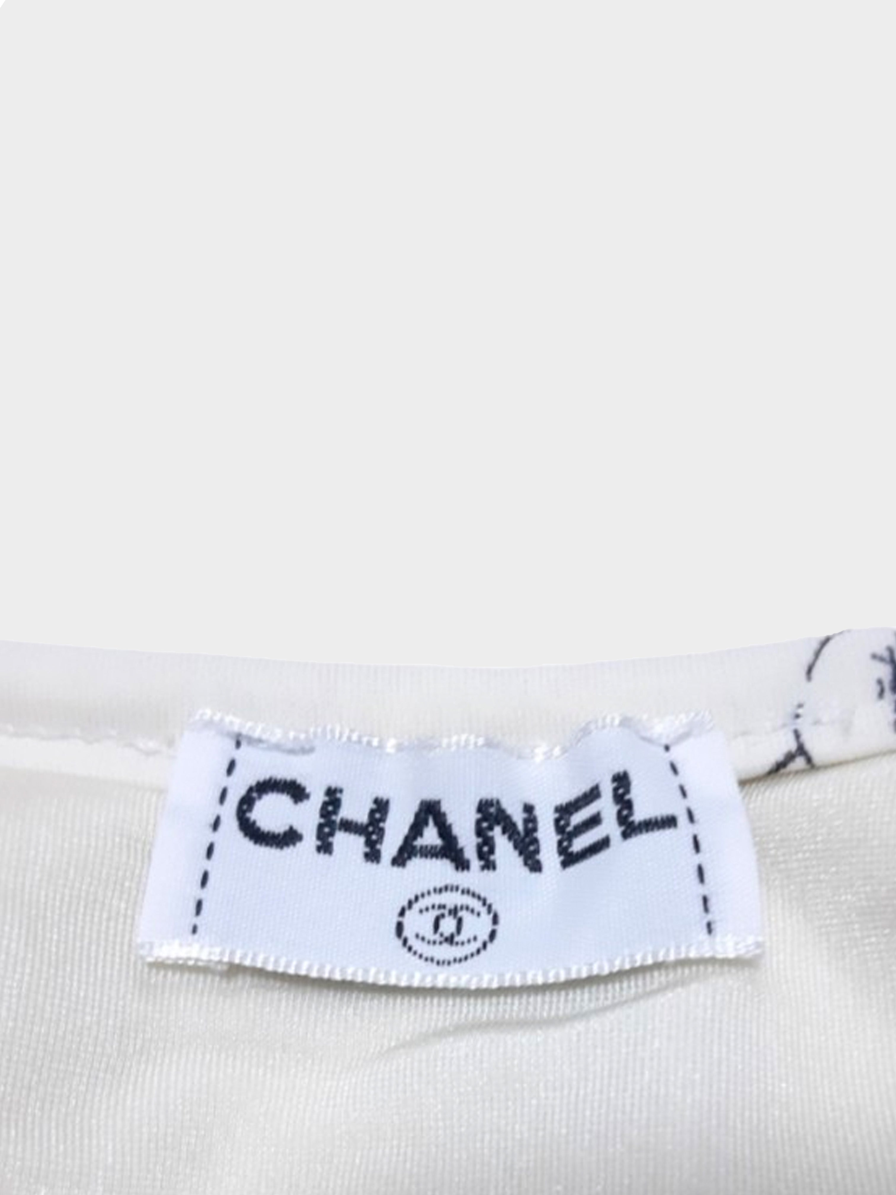 Chanel Spring 1996 Icon Print Swimsuit