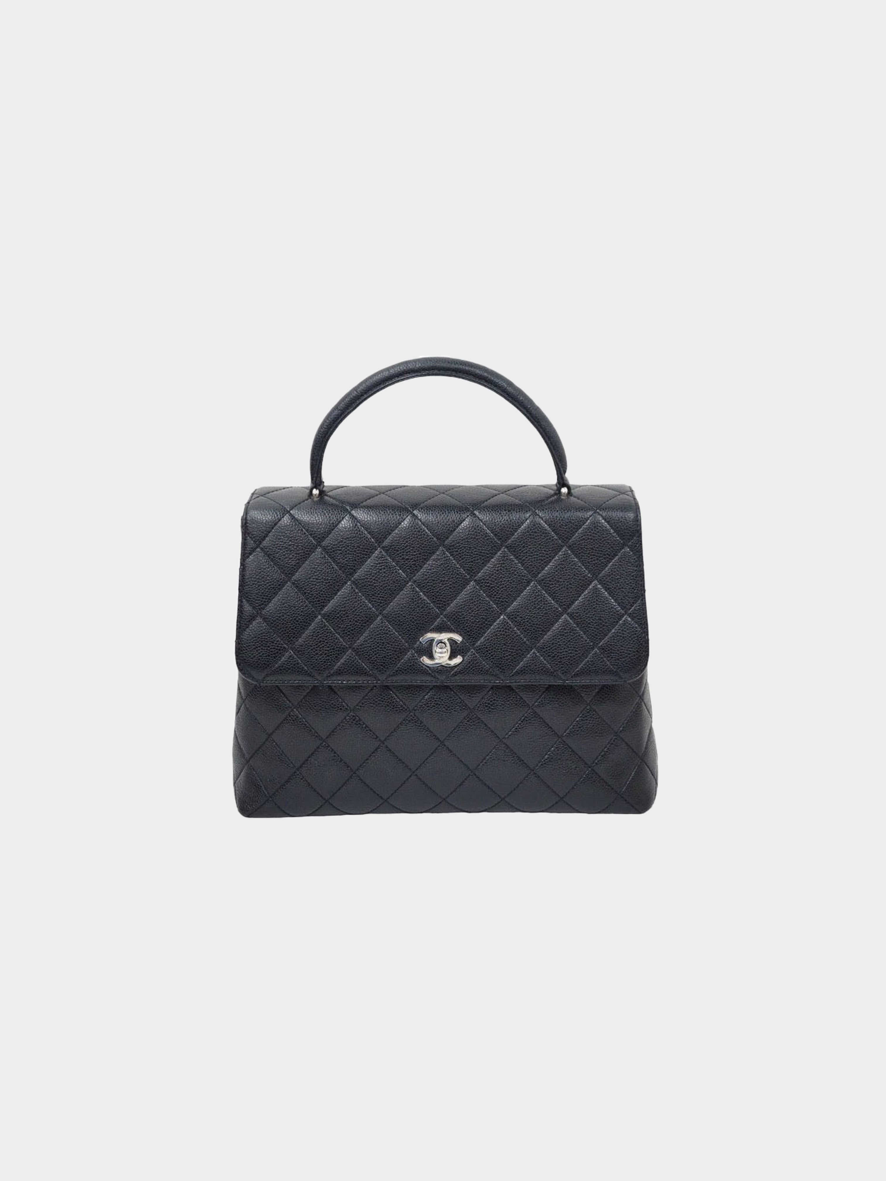 Chanel 1997 Quilted Trapeze Handbag Black · INTO