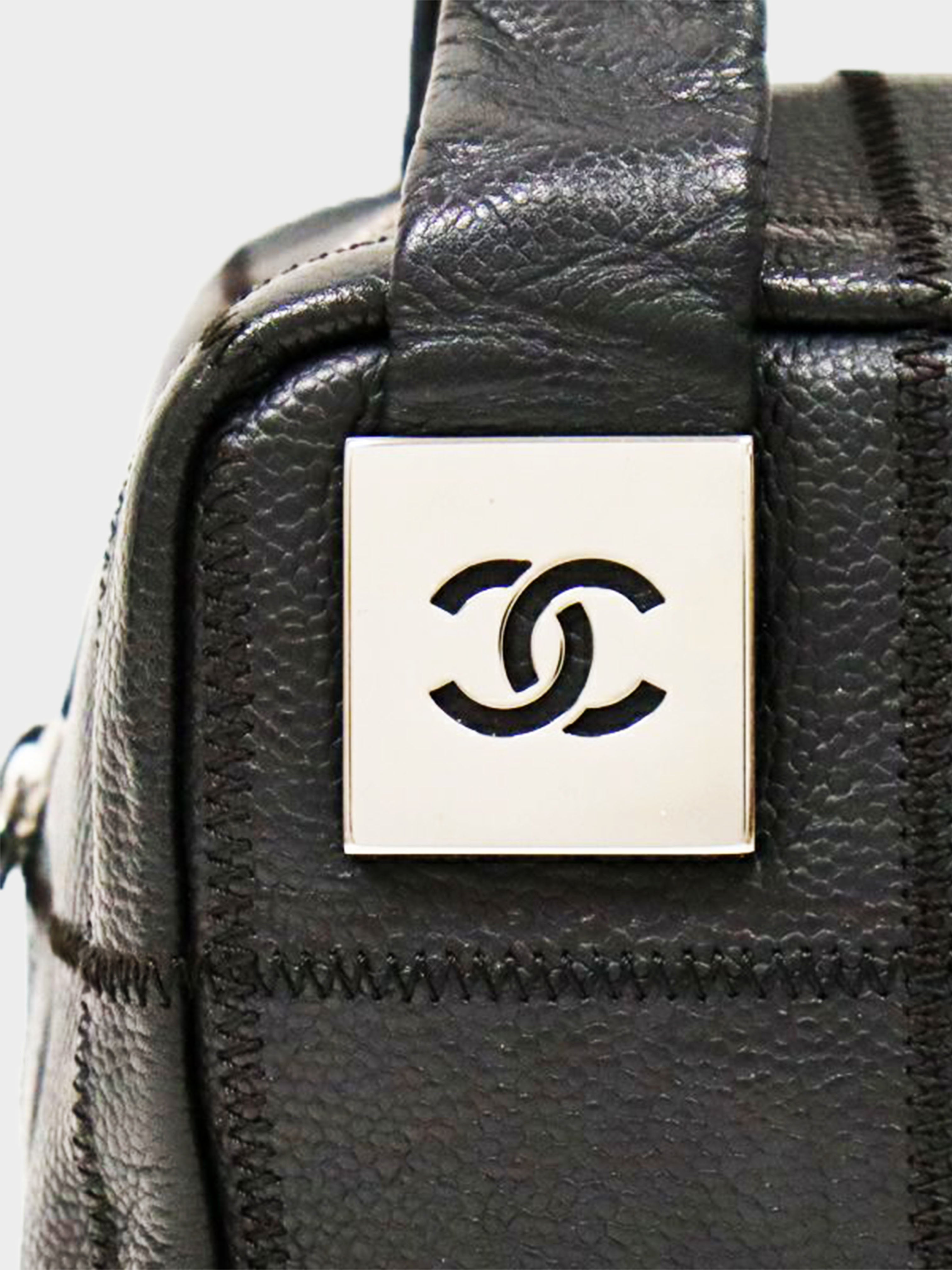 Chanel Square Stitch Tassel Leather Hobo Shoulder Bag