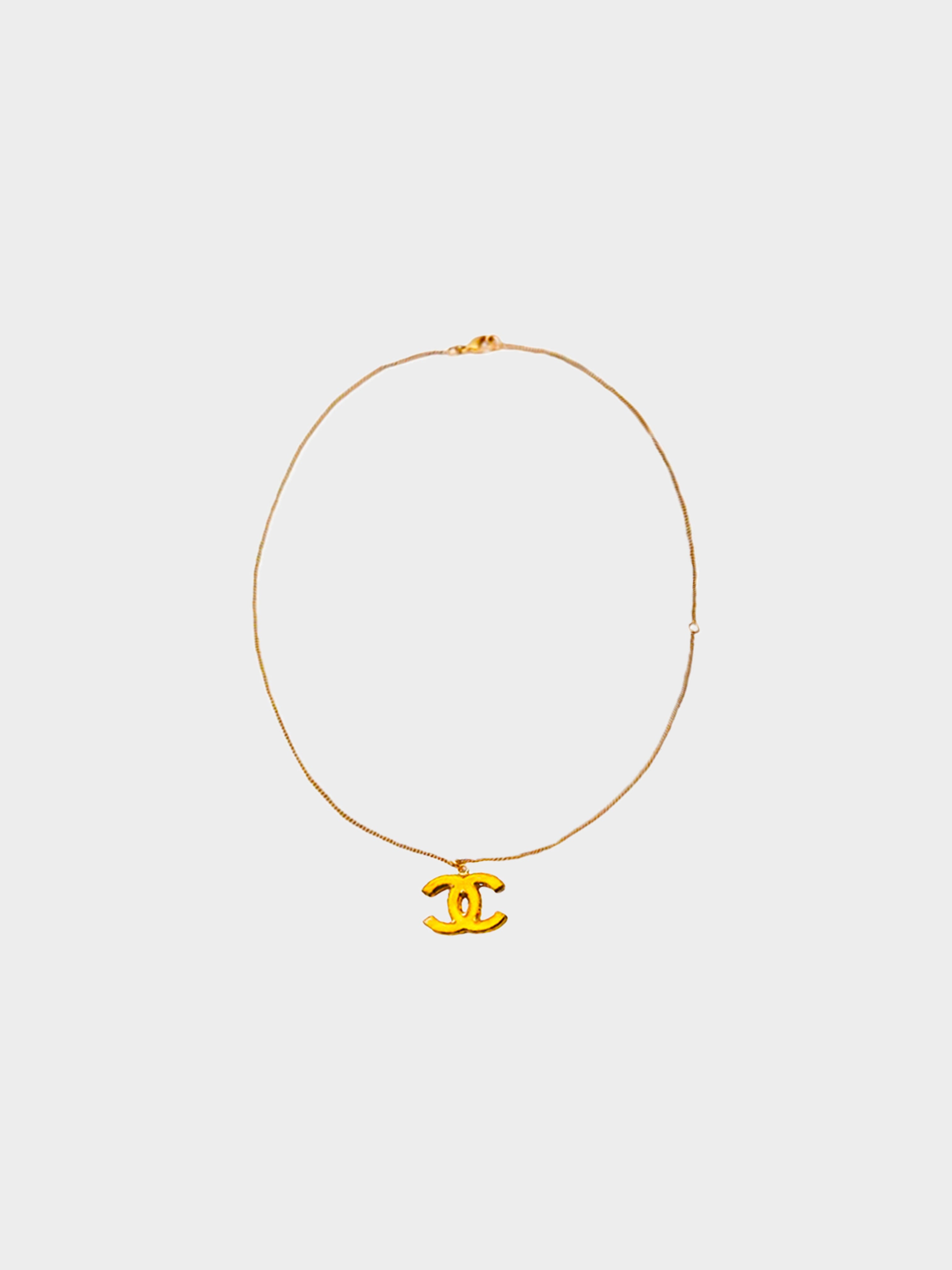 Chanel 2012 Gold CC Choker Necklace