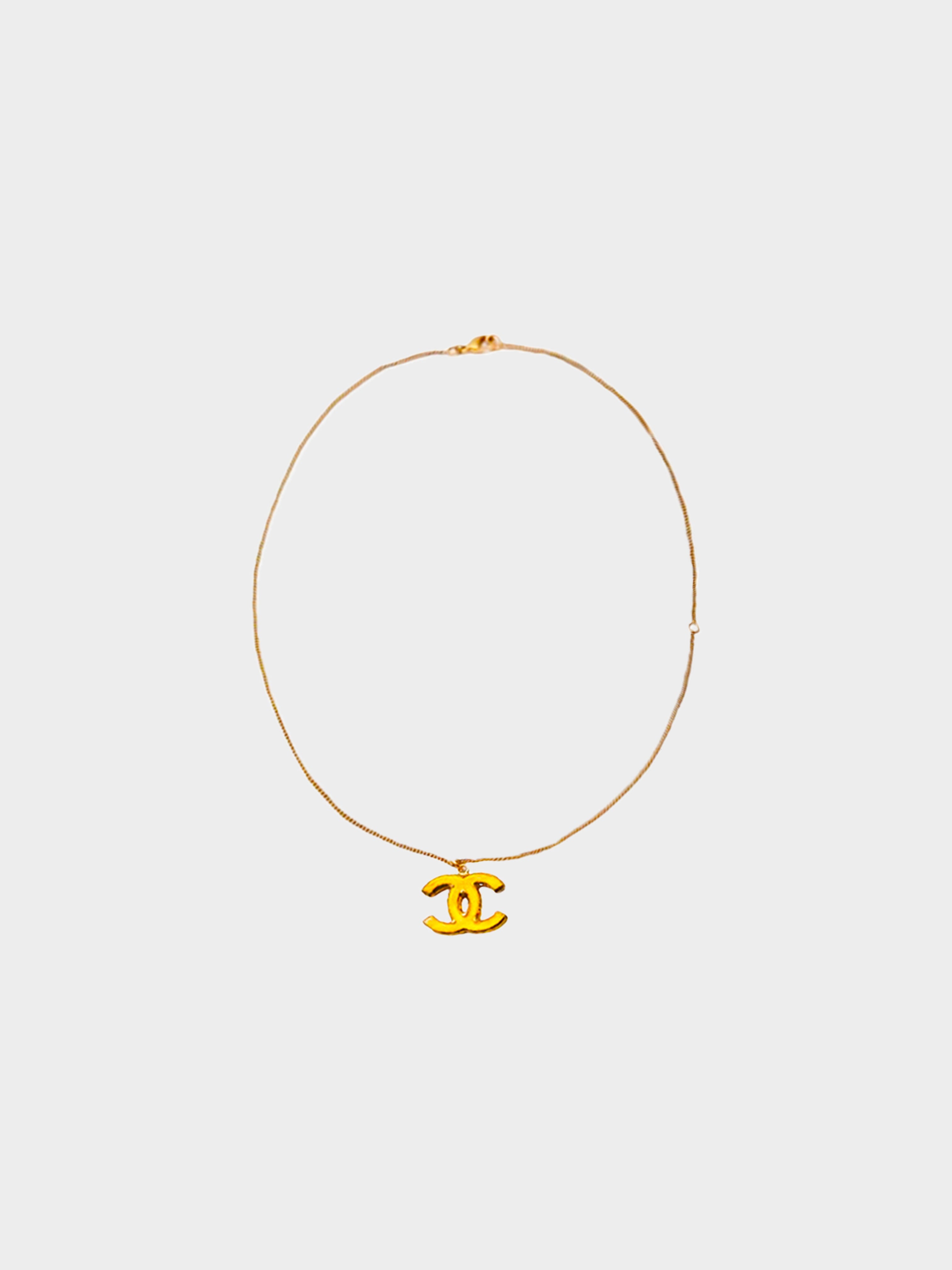 Chanel 2012 Gold CC Choker Necklace · INTO