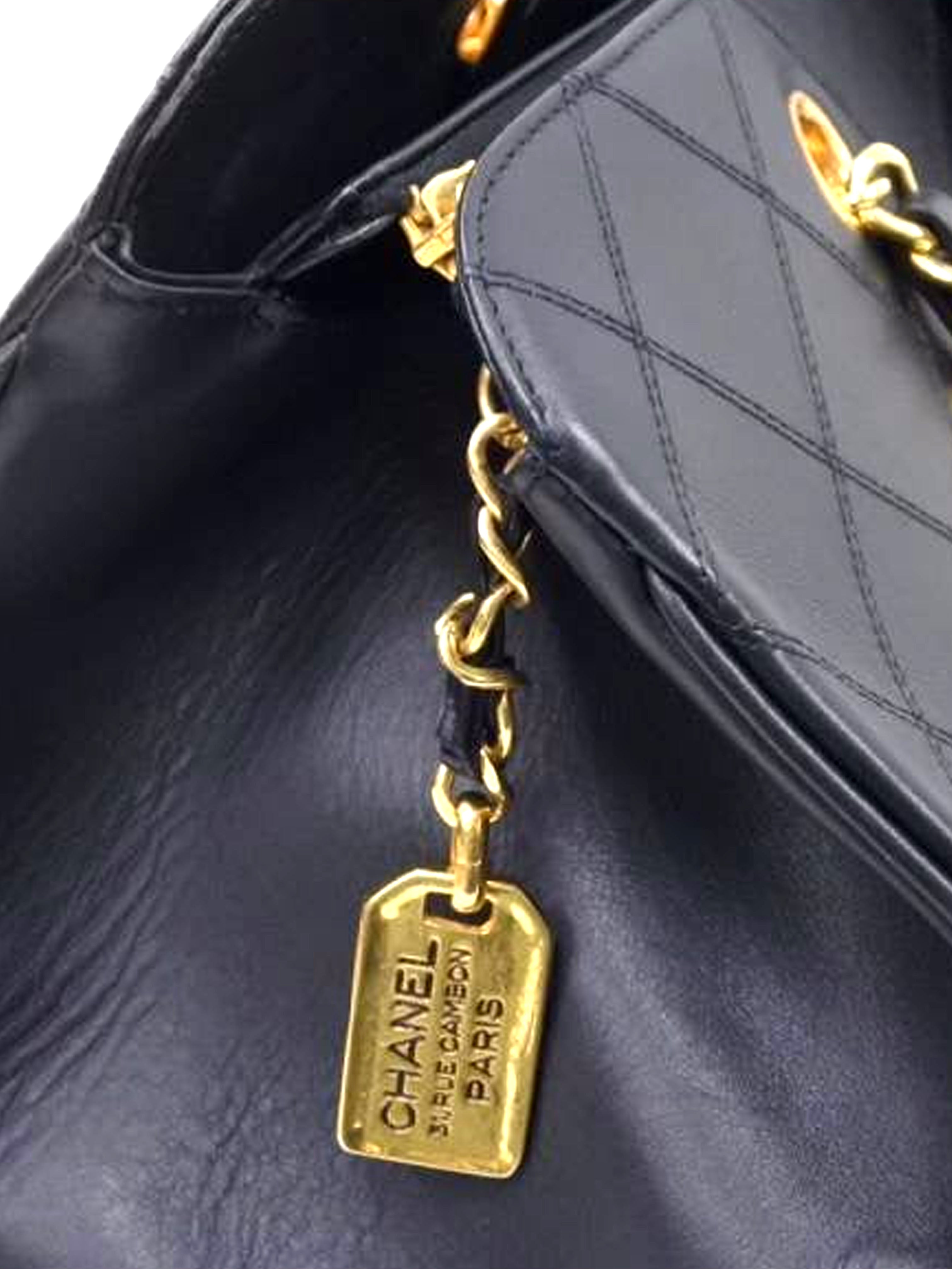 Chanel Black Quilted Leather XL Weekender Bag - Yoogi's Closet