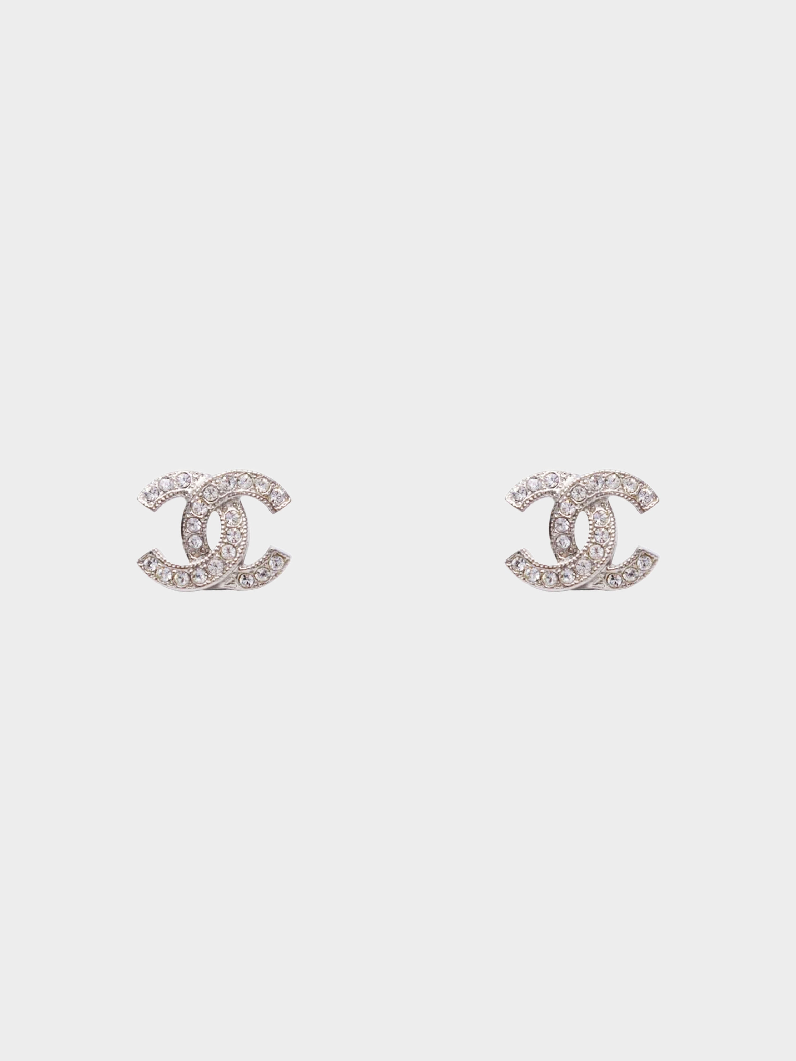 Chanel 2003 Cruise Clear CC Earrings · INTO