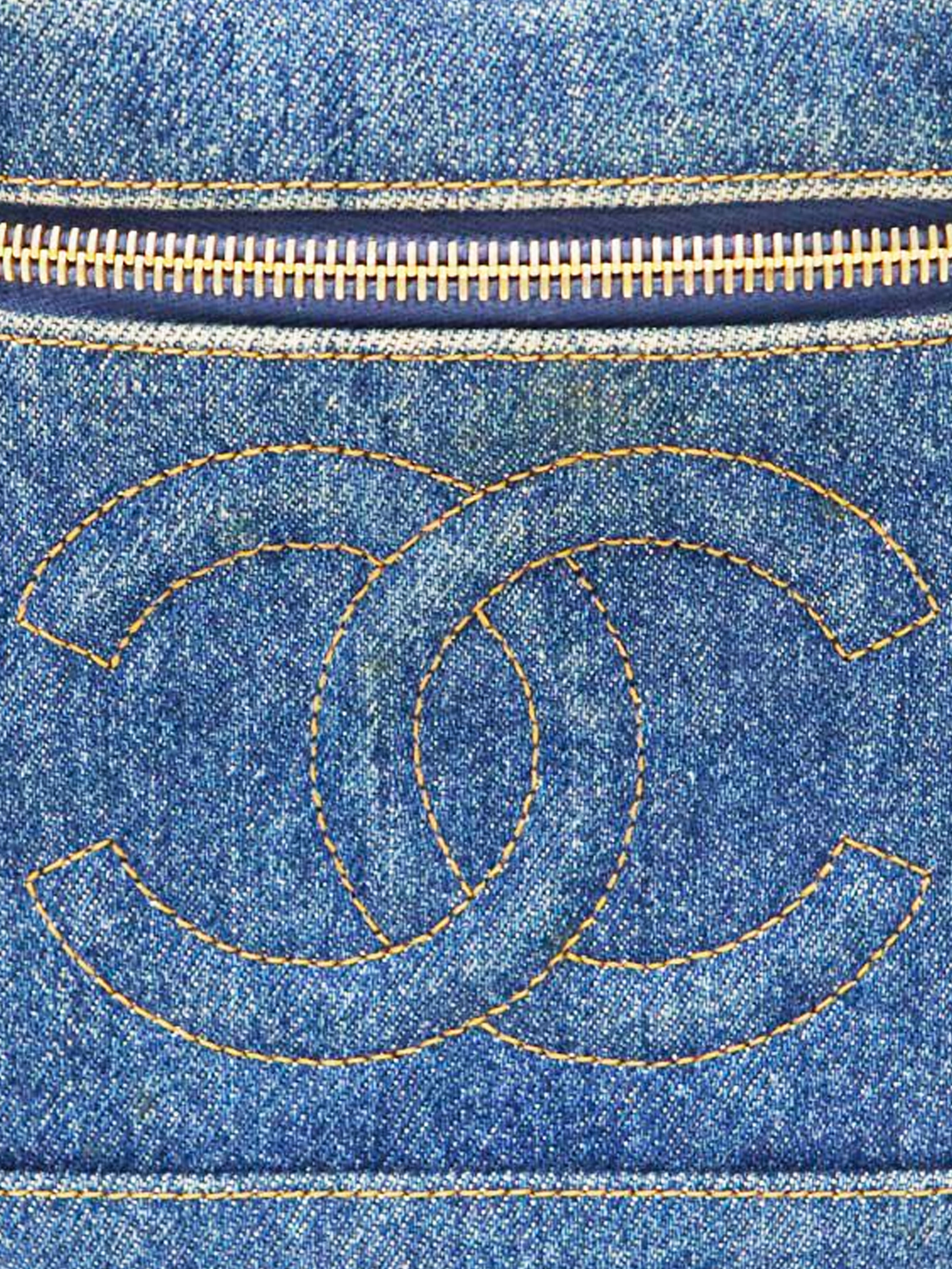 Chanel 1997 Denim CC Vanity Bag