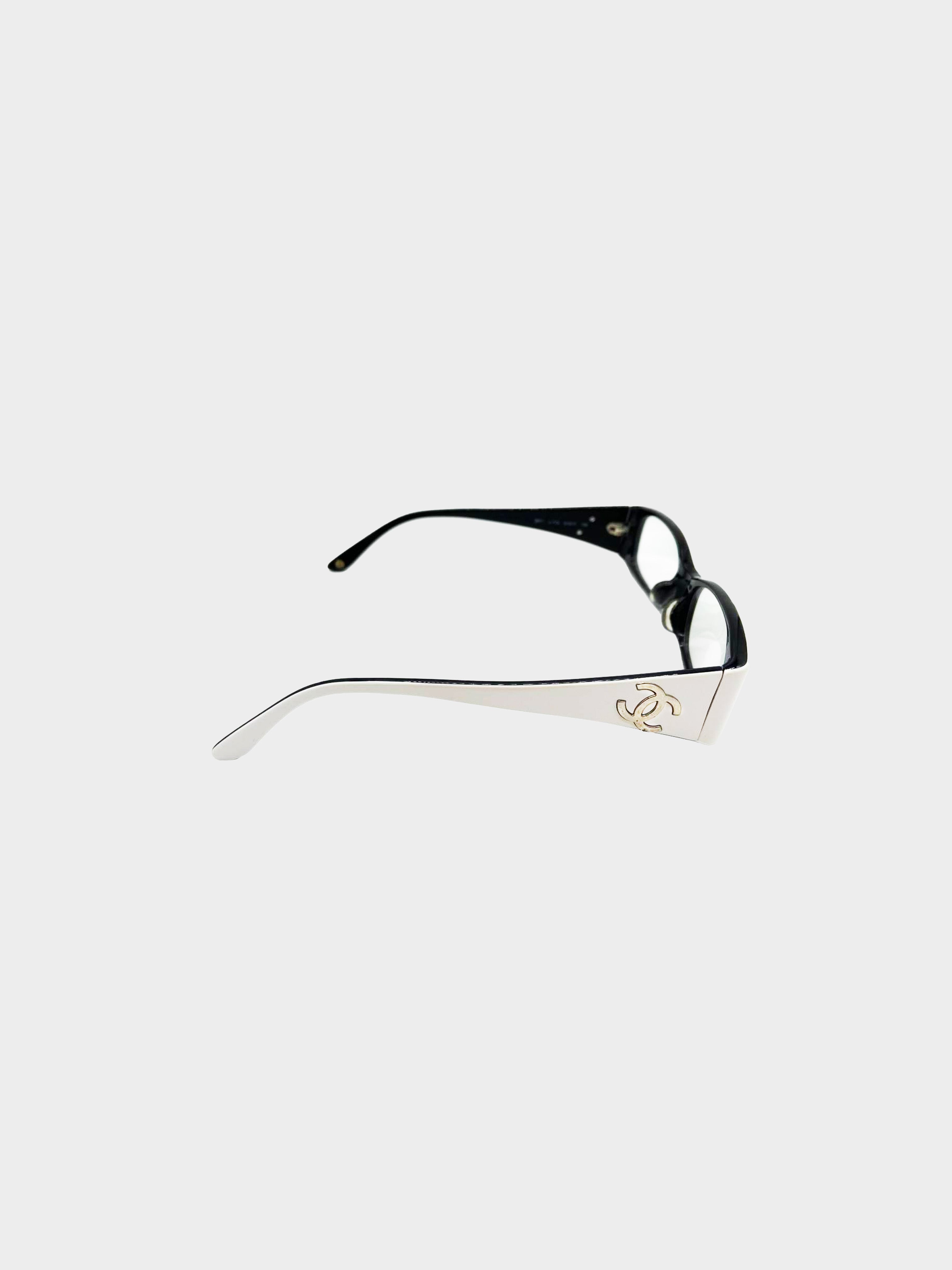 Chanel 2000s Swarowski CC Logo Sunglasses · INTO