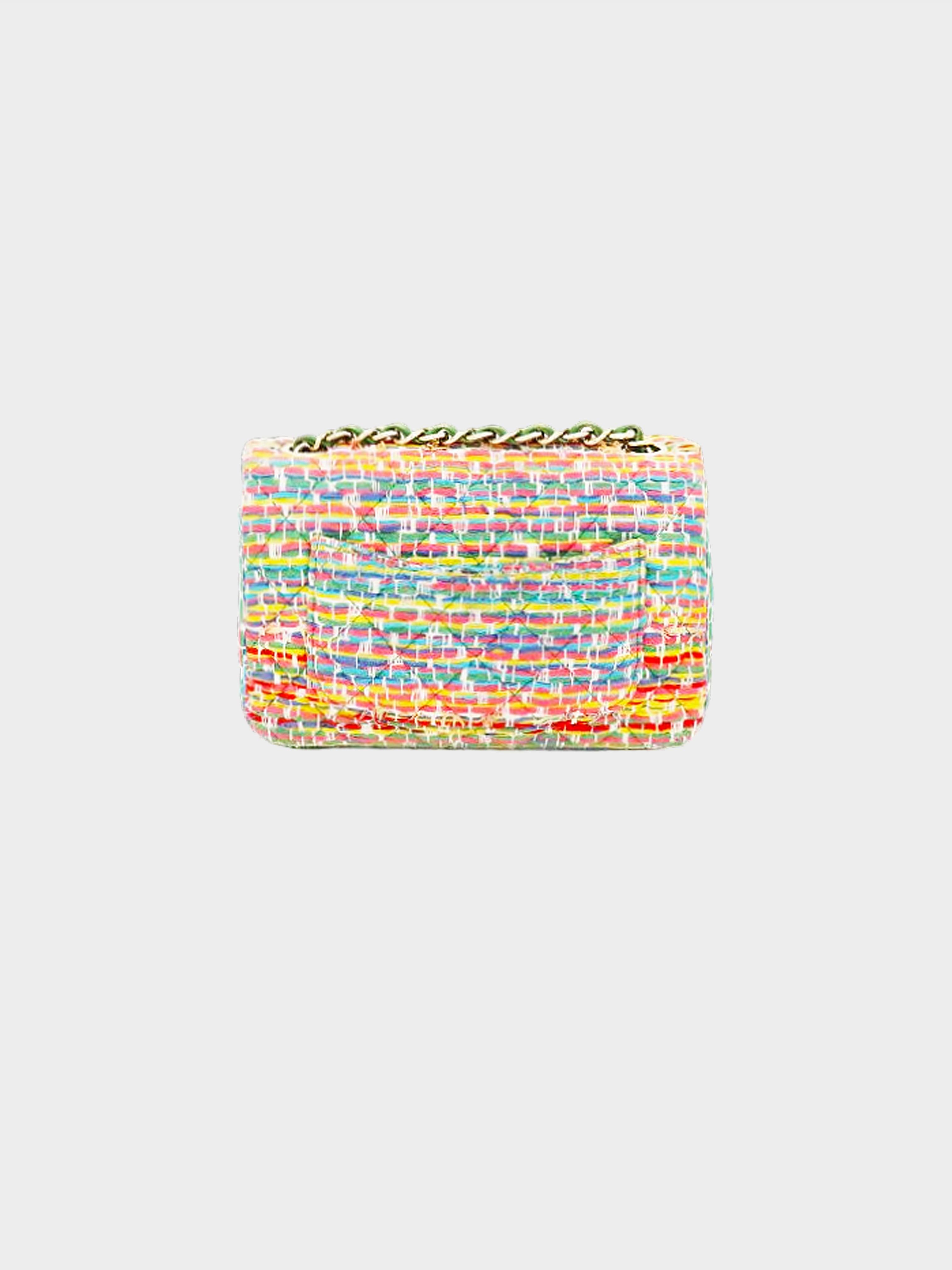 Chanel 2016 Small Rainbow Cotton Flap Bag
