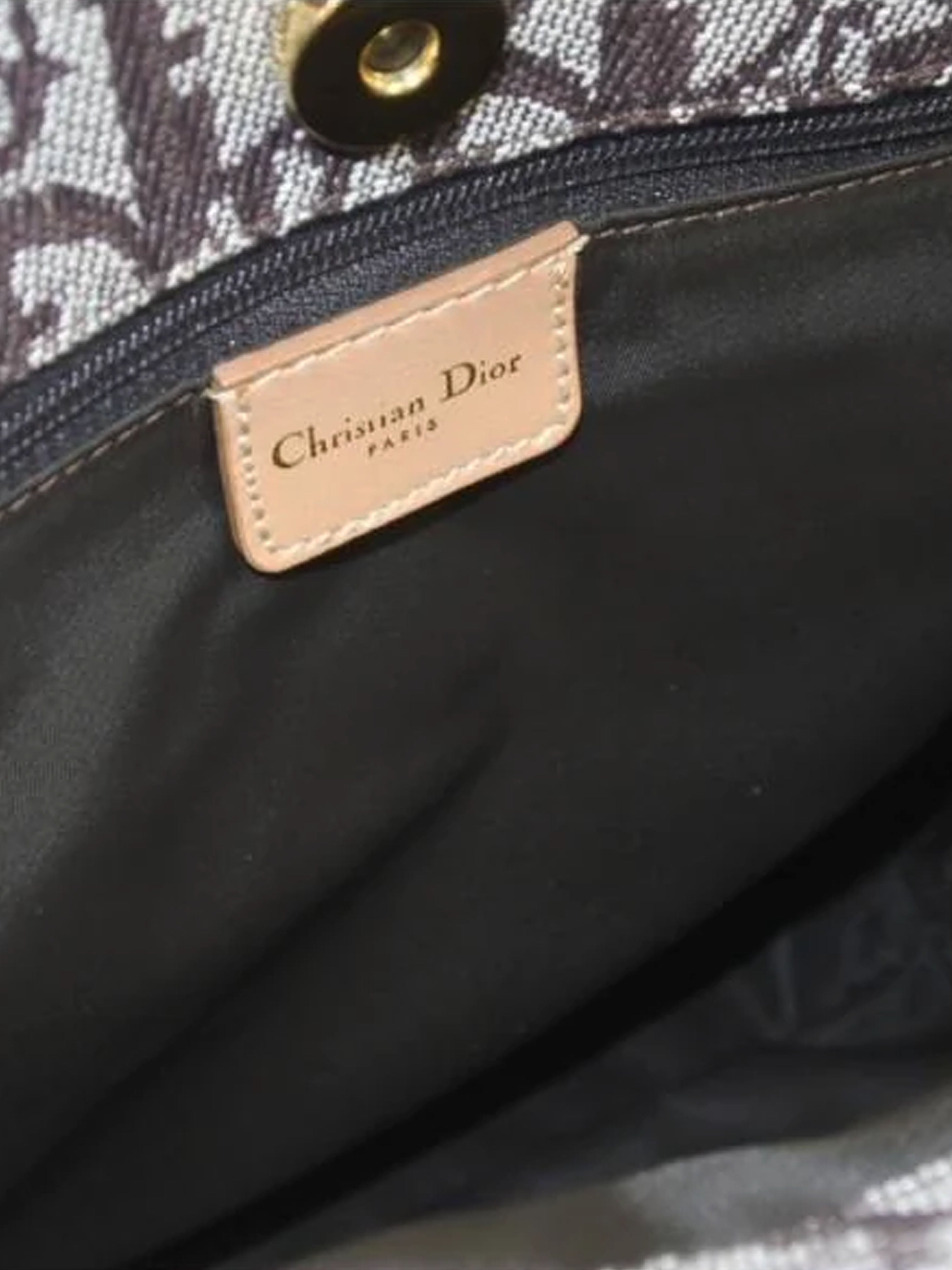 Christian Dior 2002 Trotter Pattern Handbag