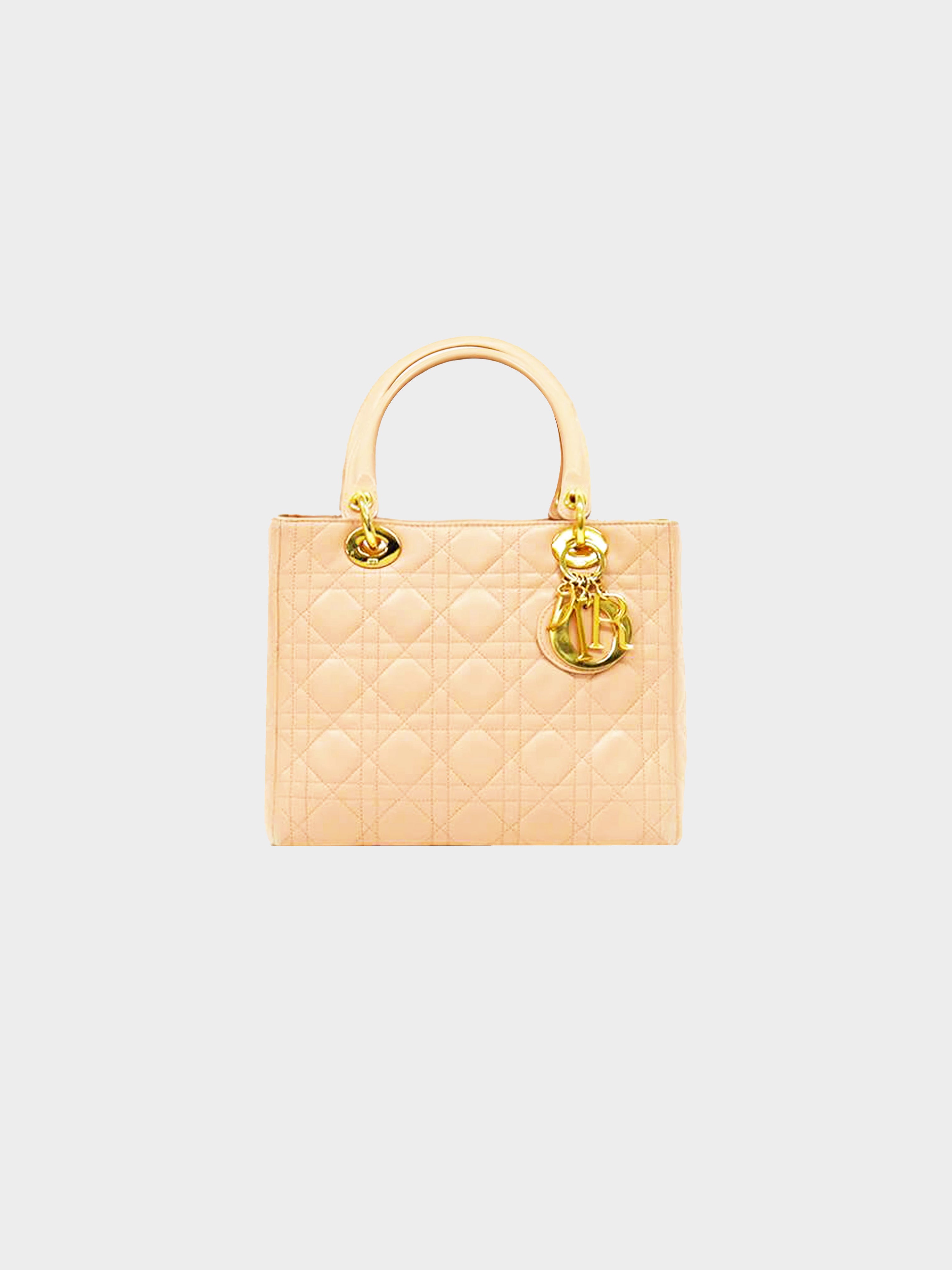 Dior Monogram Mini Boston Bag in Beige / Pink – Nitryl