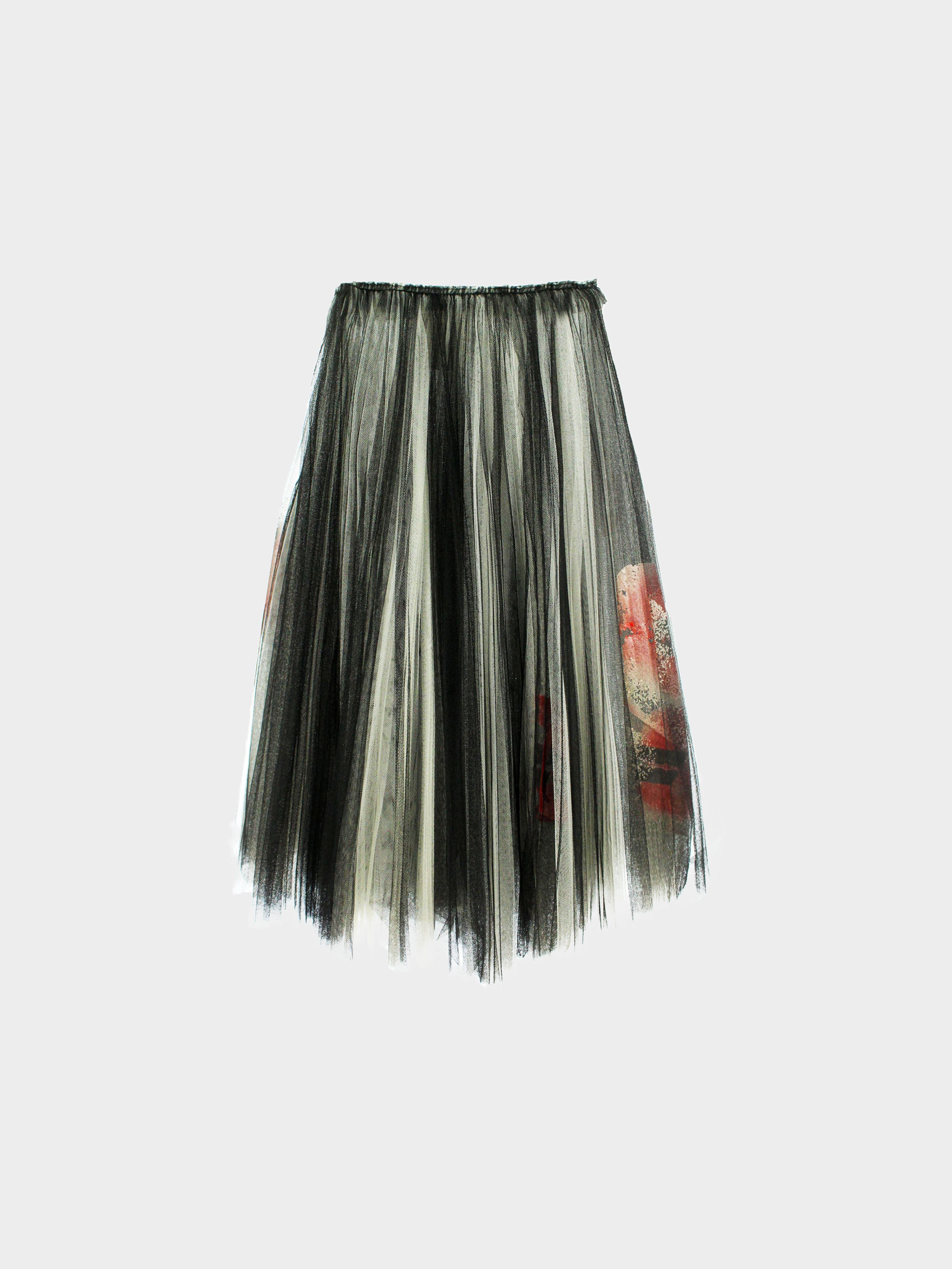 Comme des Garçons A/W 2000 Printed Tulle Skirt