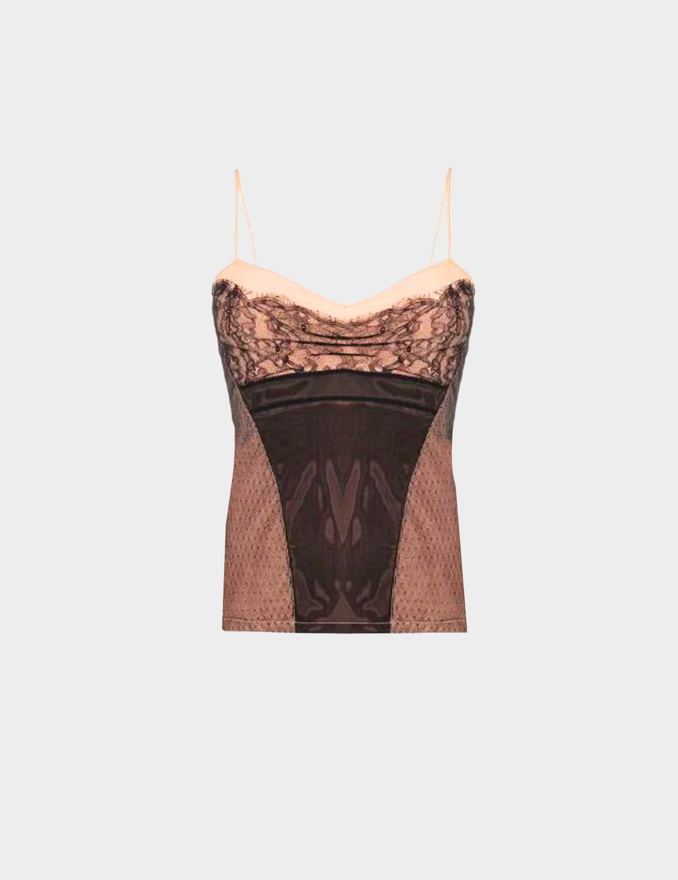 Christian Dior SS2006 Trompe-L'œil Lace Tank Top