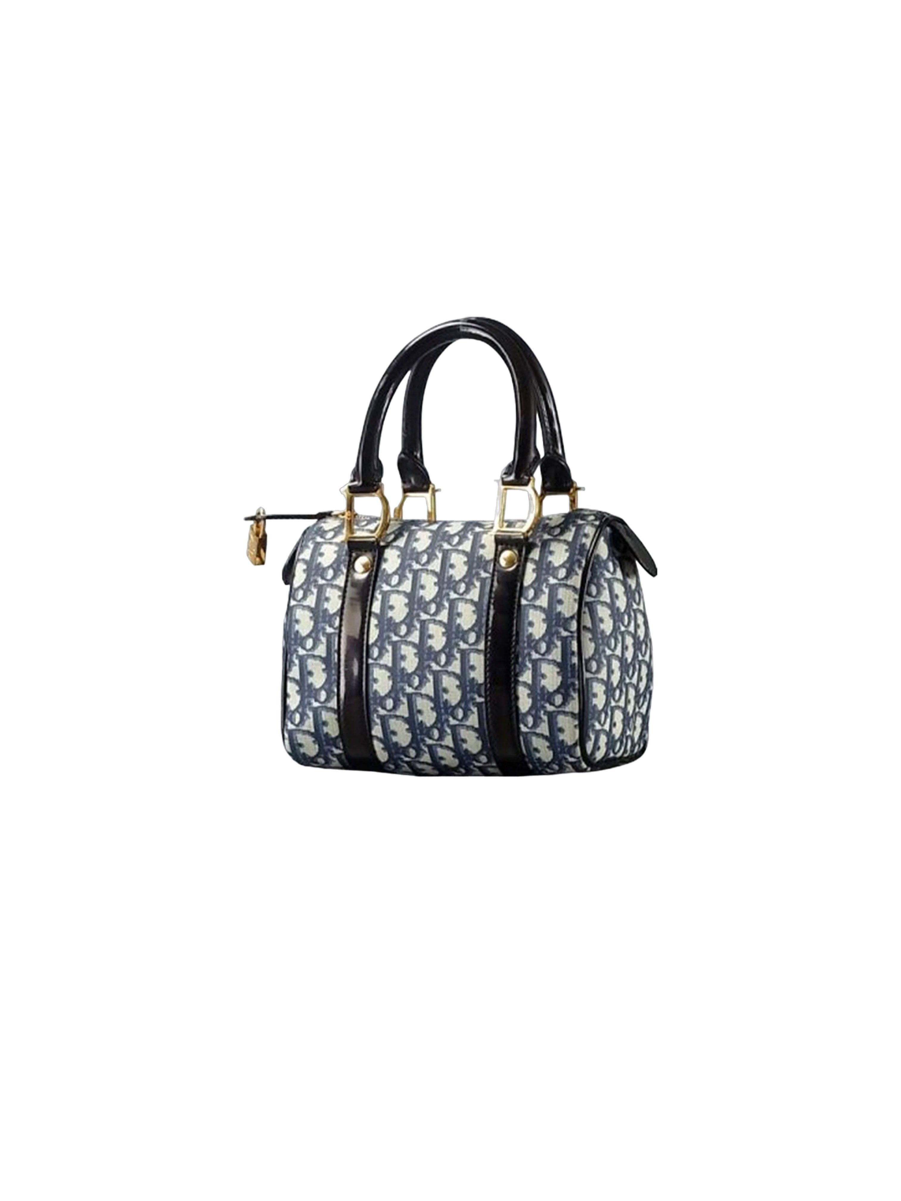 Christian Dior 2003 Navy Diorissimo Mini Duffle Bag · INTO