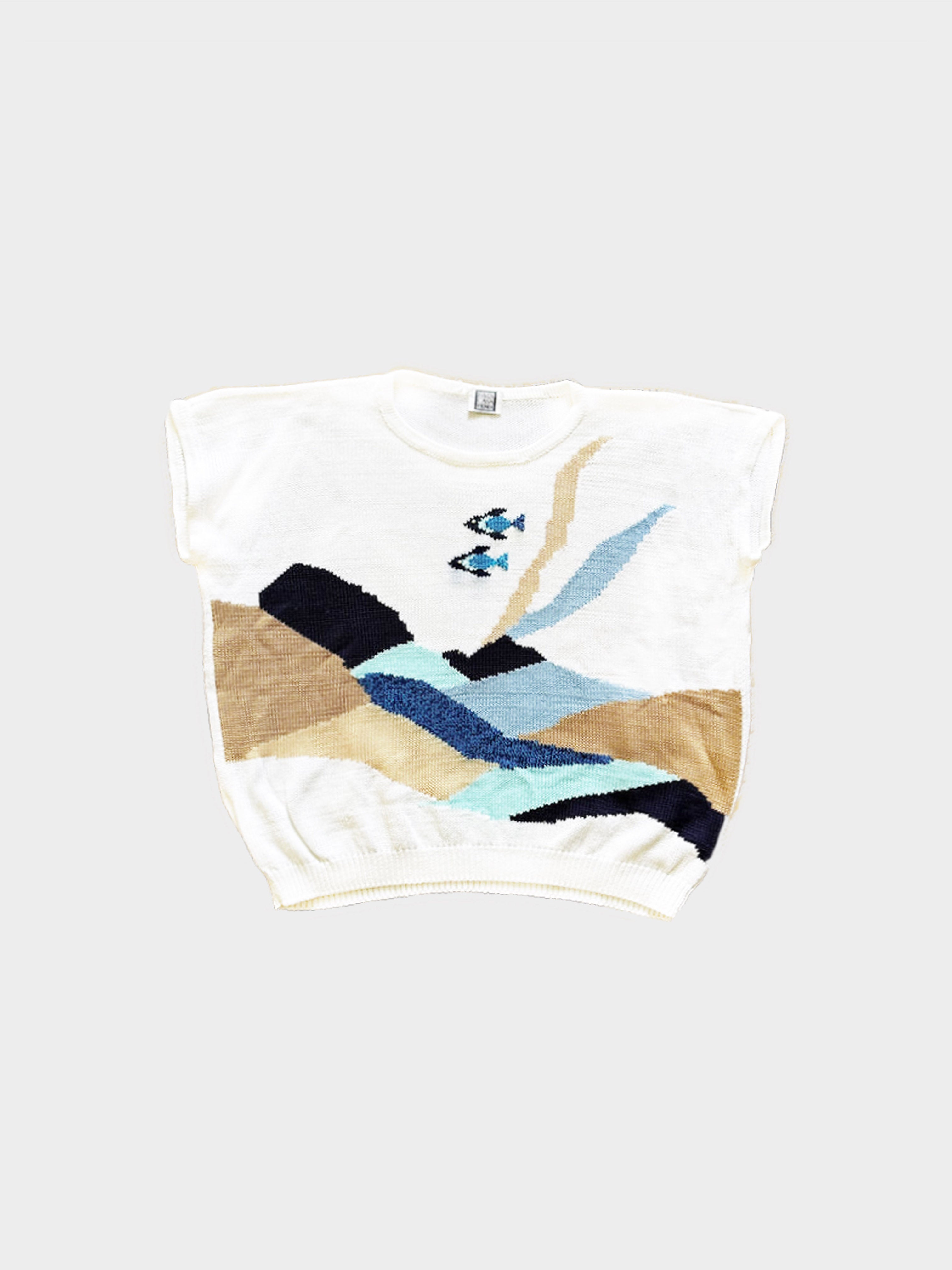 Fendi 1990s Fili Di Casa Ocean Knit Sweater