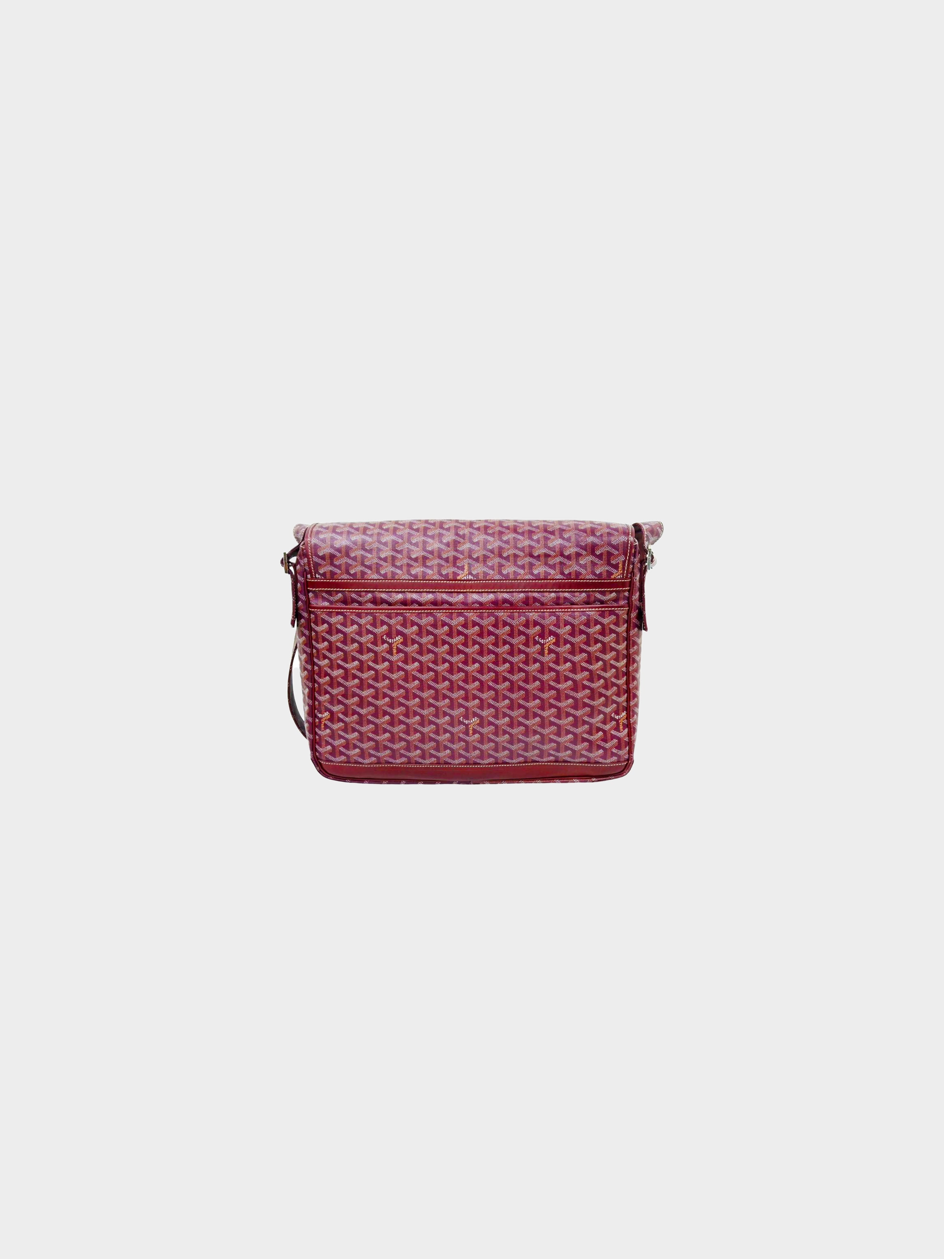 Goyard 2010 Bordeaux Red Grand Blue GM Shoulder Bag