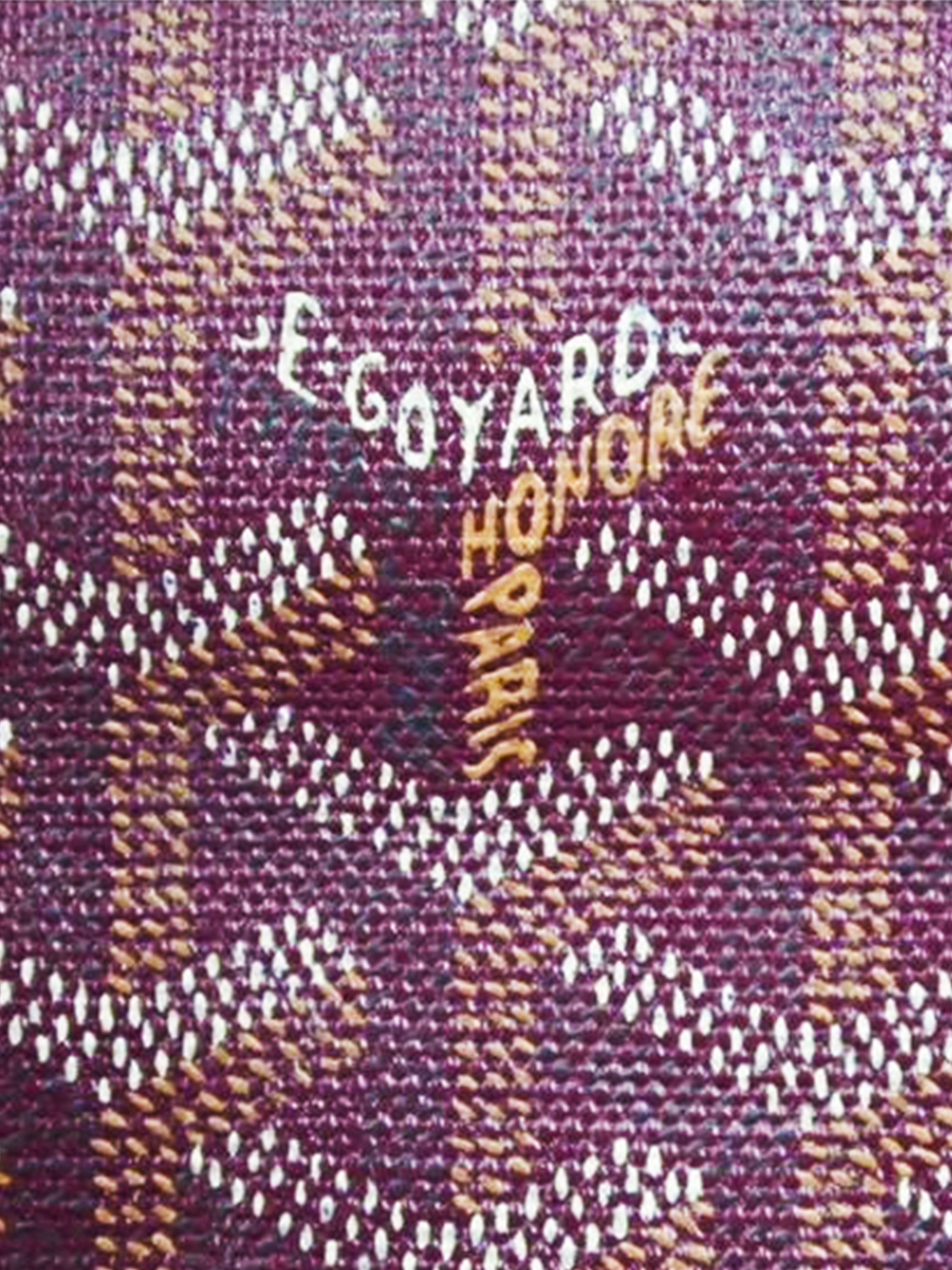 goyard tote bag purple