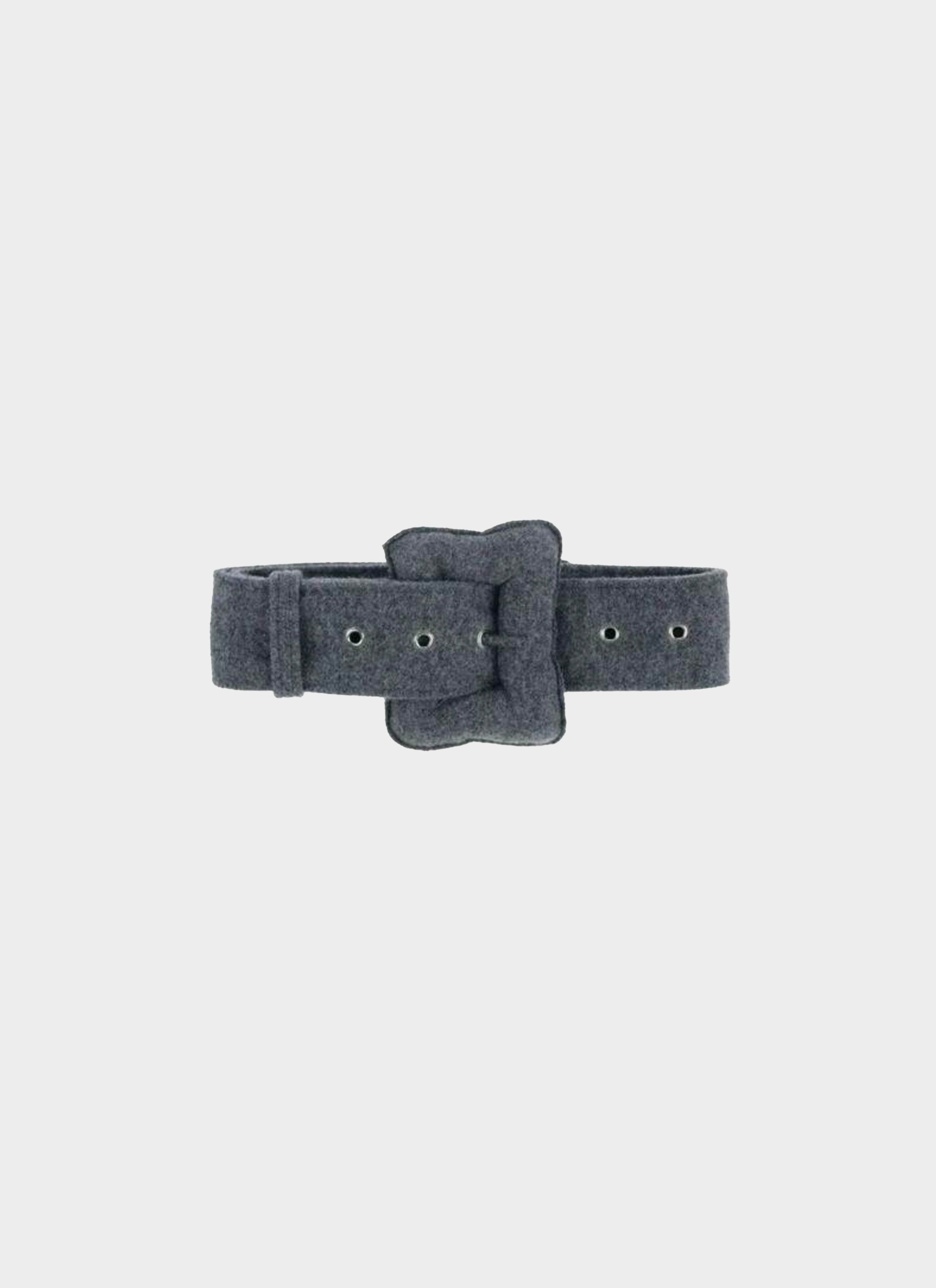 Céline by Phoebe Philo Fall 2018 Wool Oversized Buckle Waist Belt