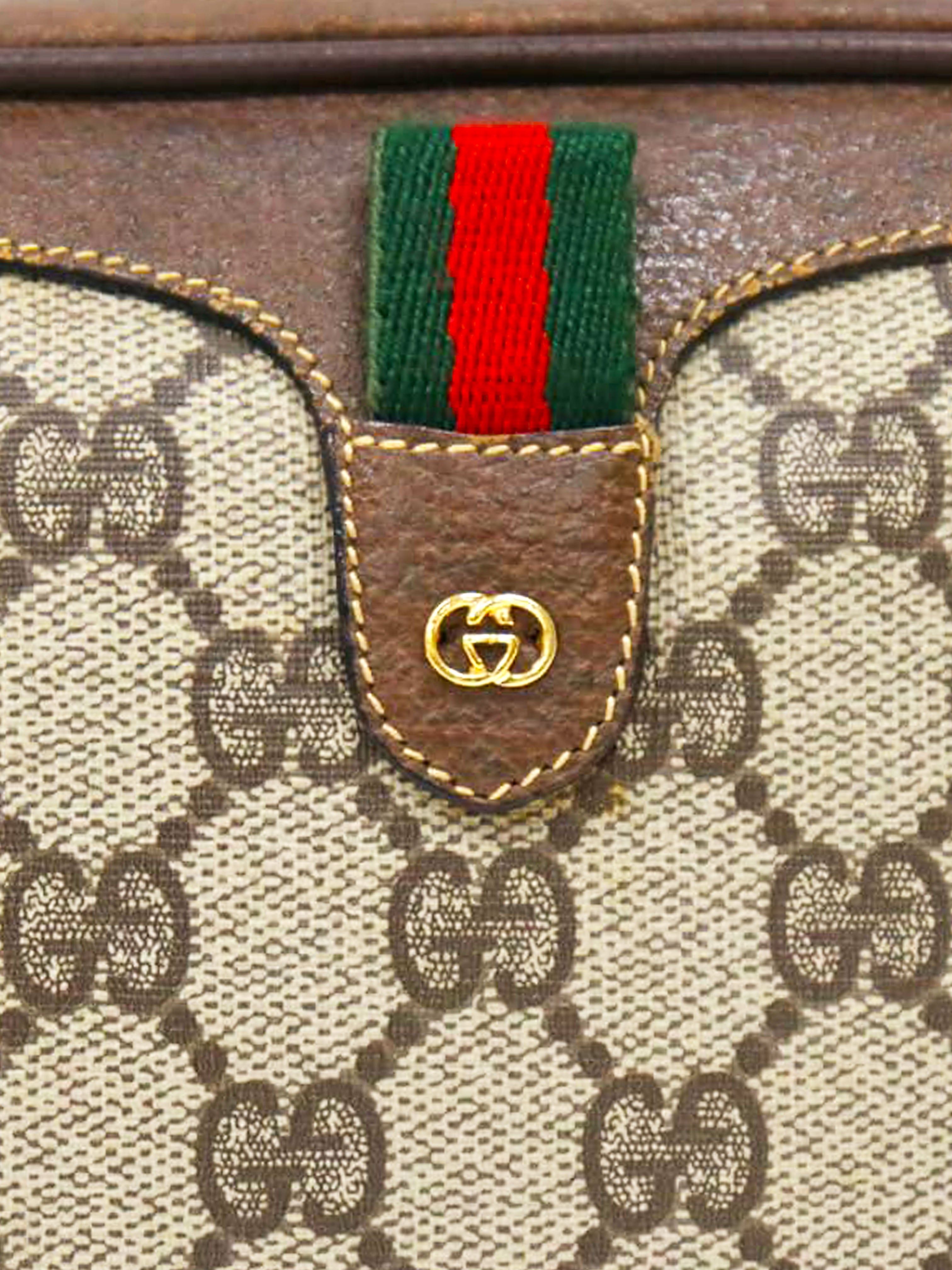 Vintage Gucci Sherry Line Web Stripe Bag Crossbody