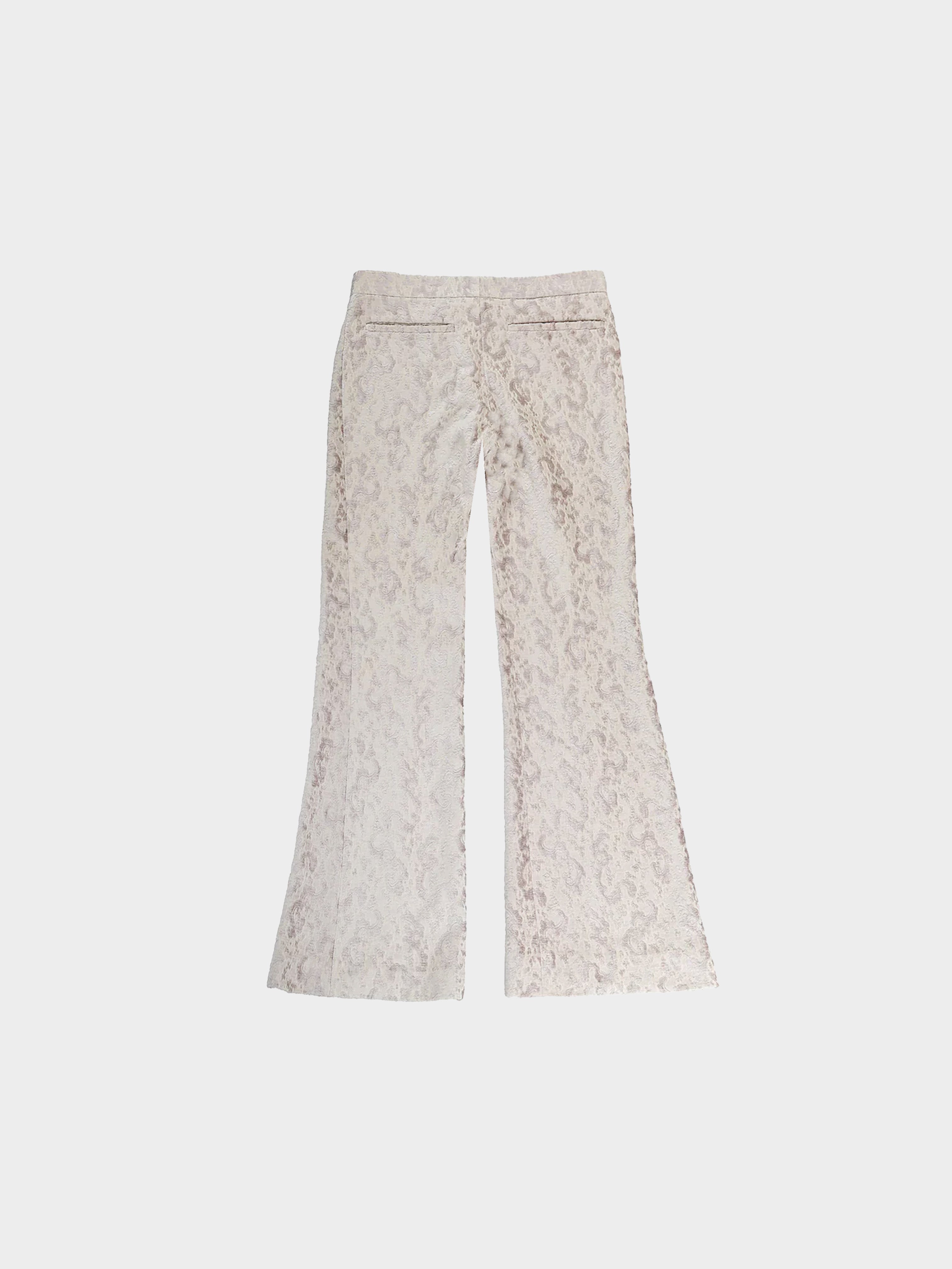Gucci by Tom Ford SS 2000 Ivory Jacquard Pants