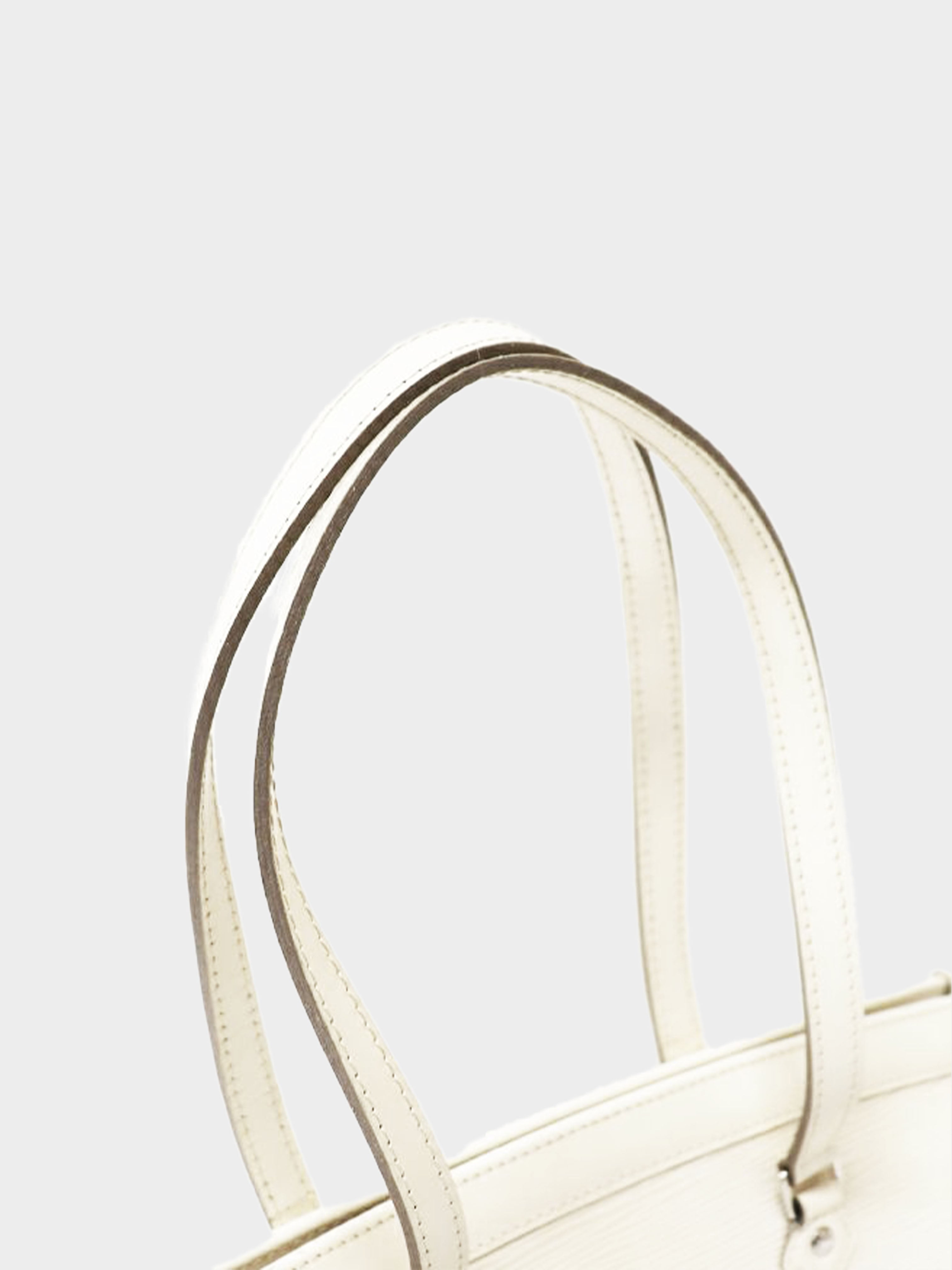 Louis Vuitton Ivory Epi Leather Madeleine PM Bag For Sale at