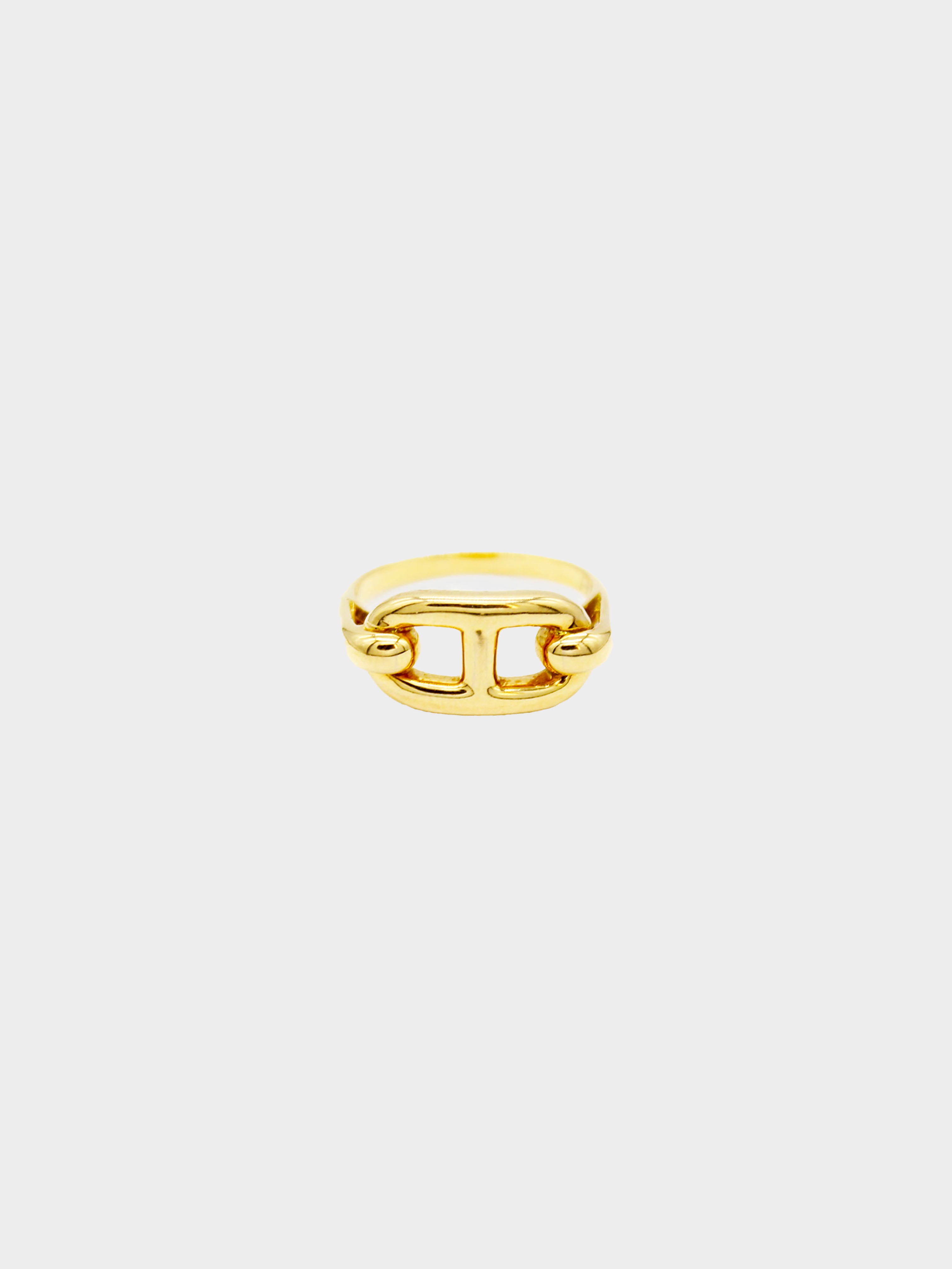 Hermès 1970s Chaine d’ancre Enchainee Ring