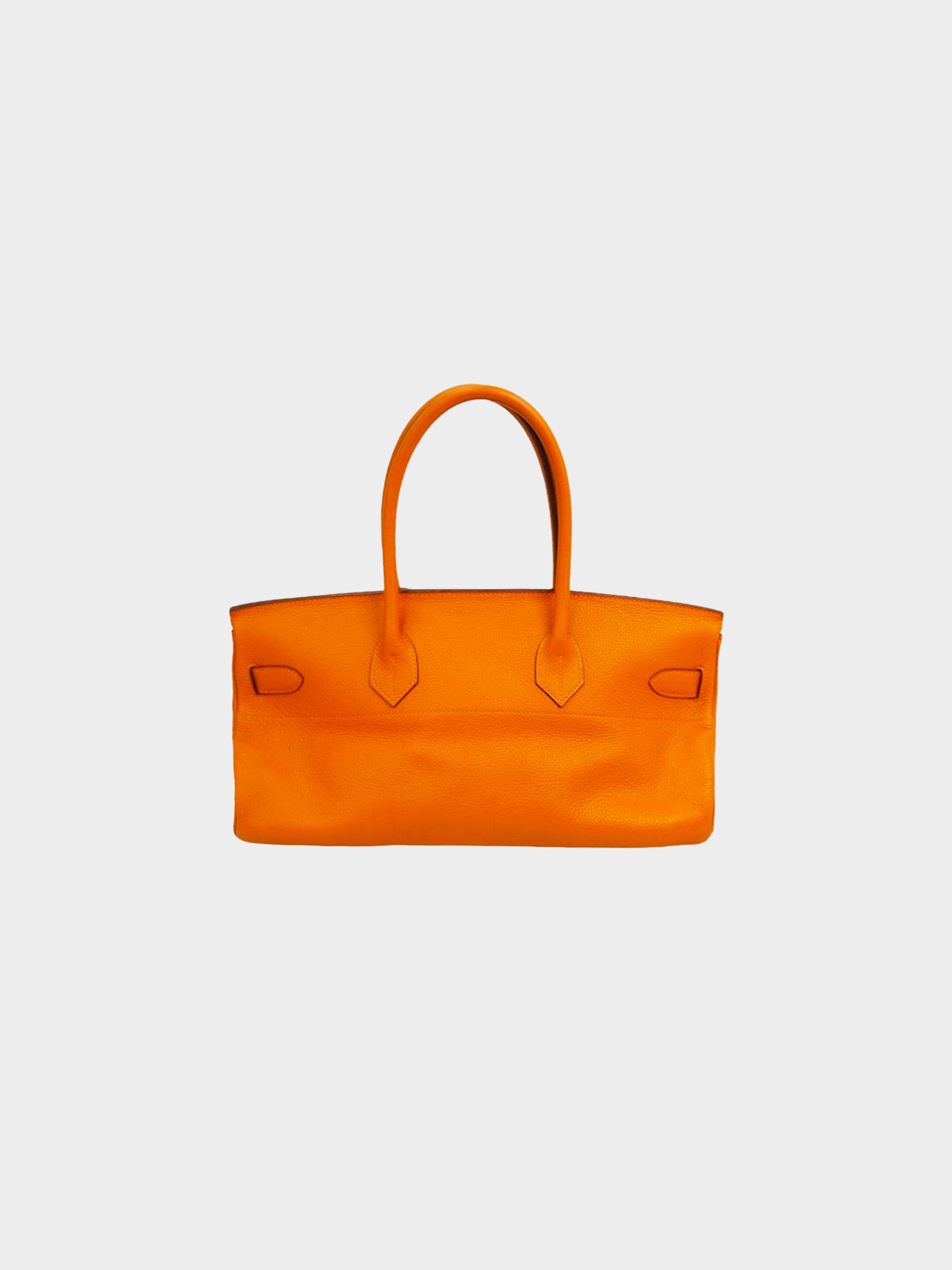 Hermès 2005 by Jean Paul Gaultier Clemence Orange Shoulder Birkin Bag