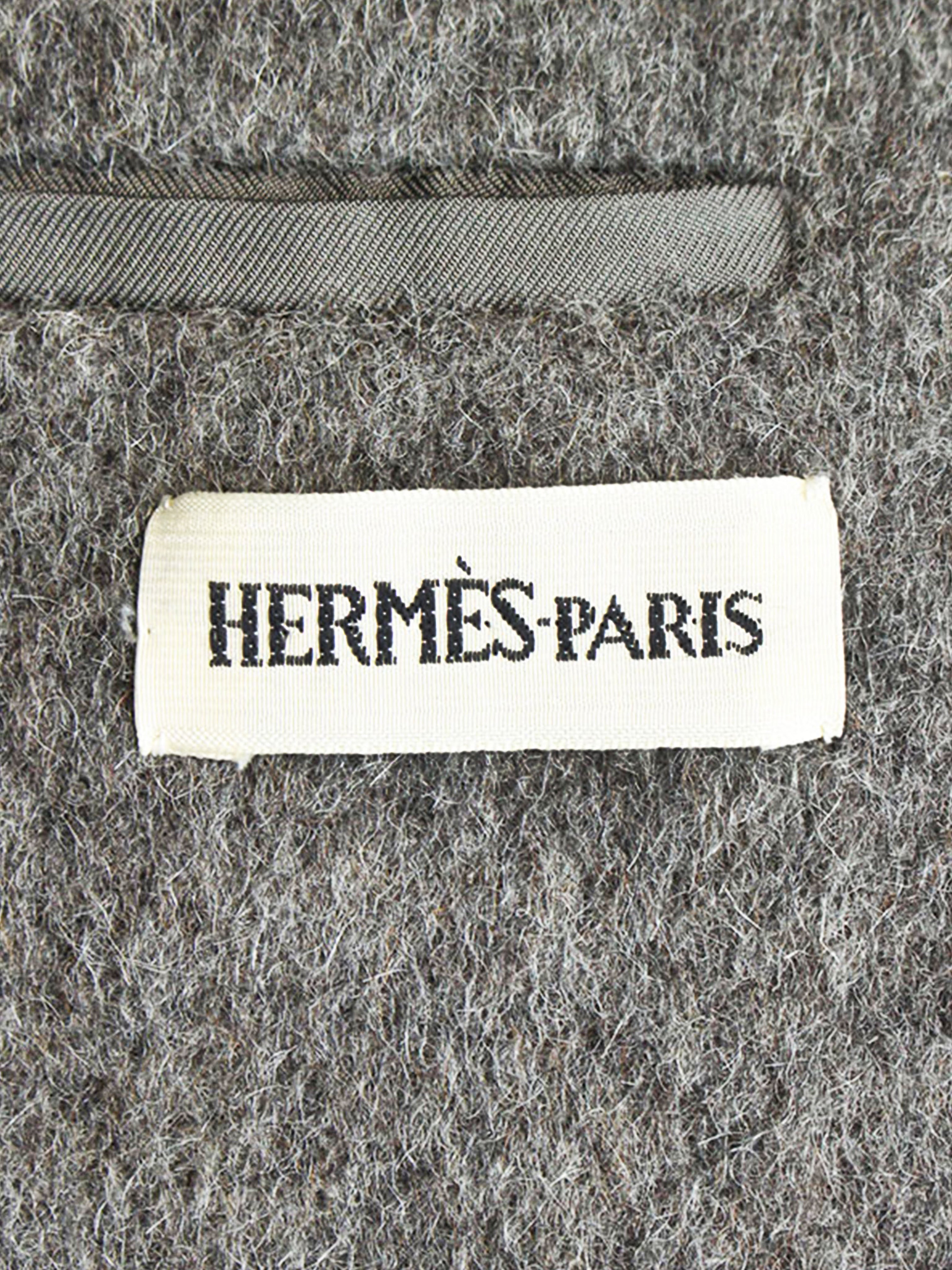 Hermès by Martin Margiela 2002 Gray Alpaca Coat