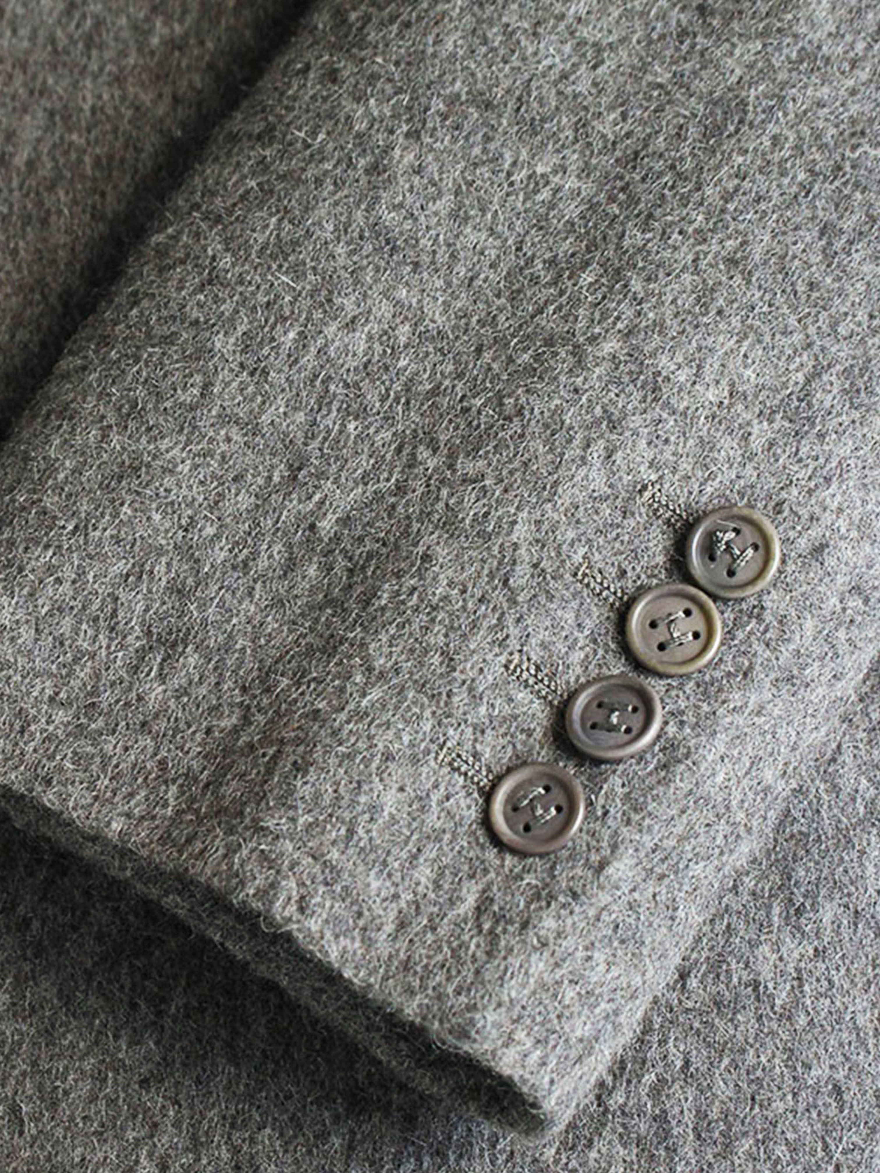 Hermès by Martin Margiela 2002 Gray Alpaca Coat